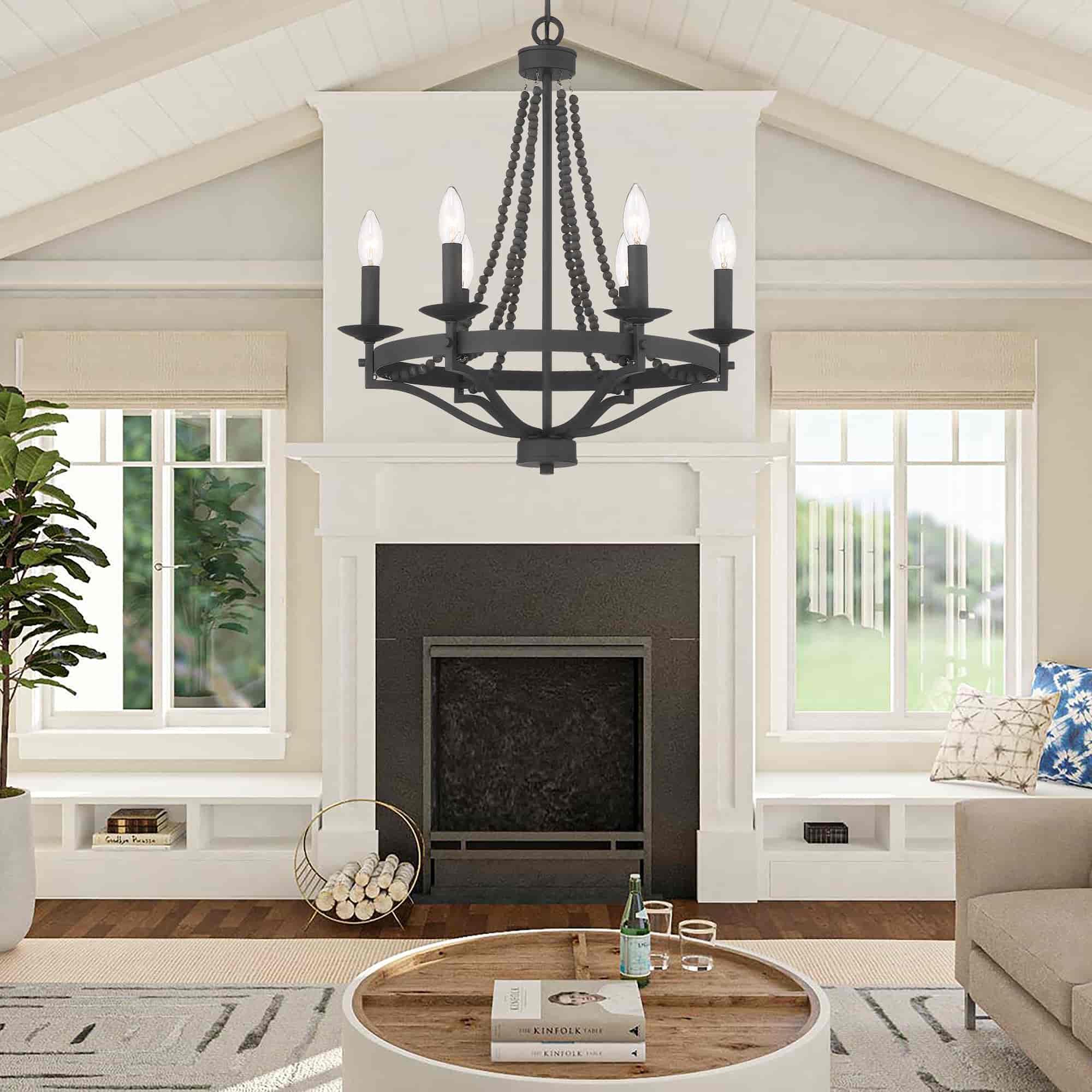 Isoren Ancien Industriel Bois Métal Lustre