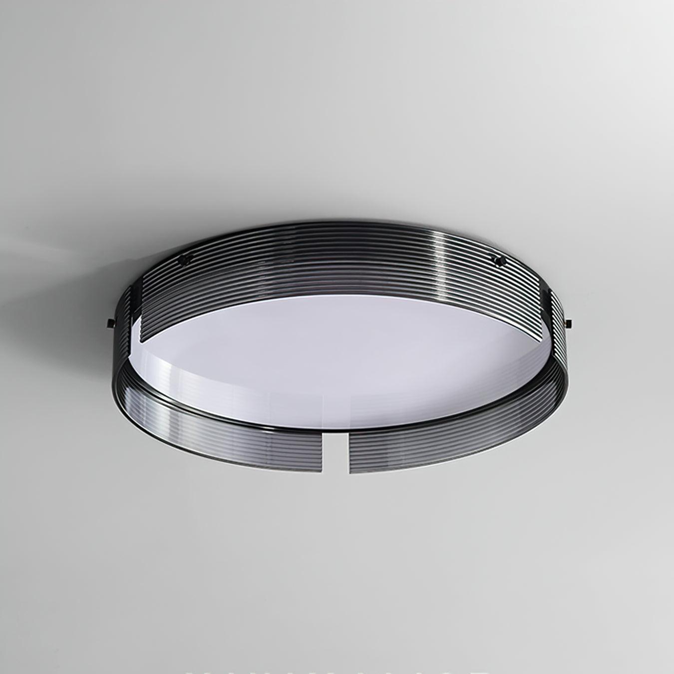 Stripe Lustre Plafonnier Moderne Laiton Lignes Élégantes