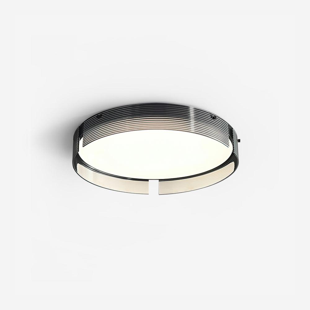 Stripe Laiton Plafonnier Cadre Circulaire Moderne Chambre
