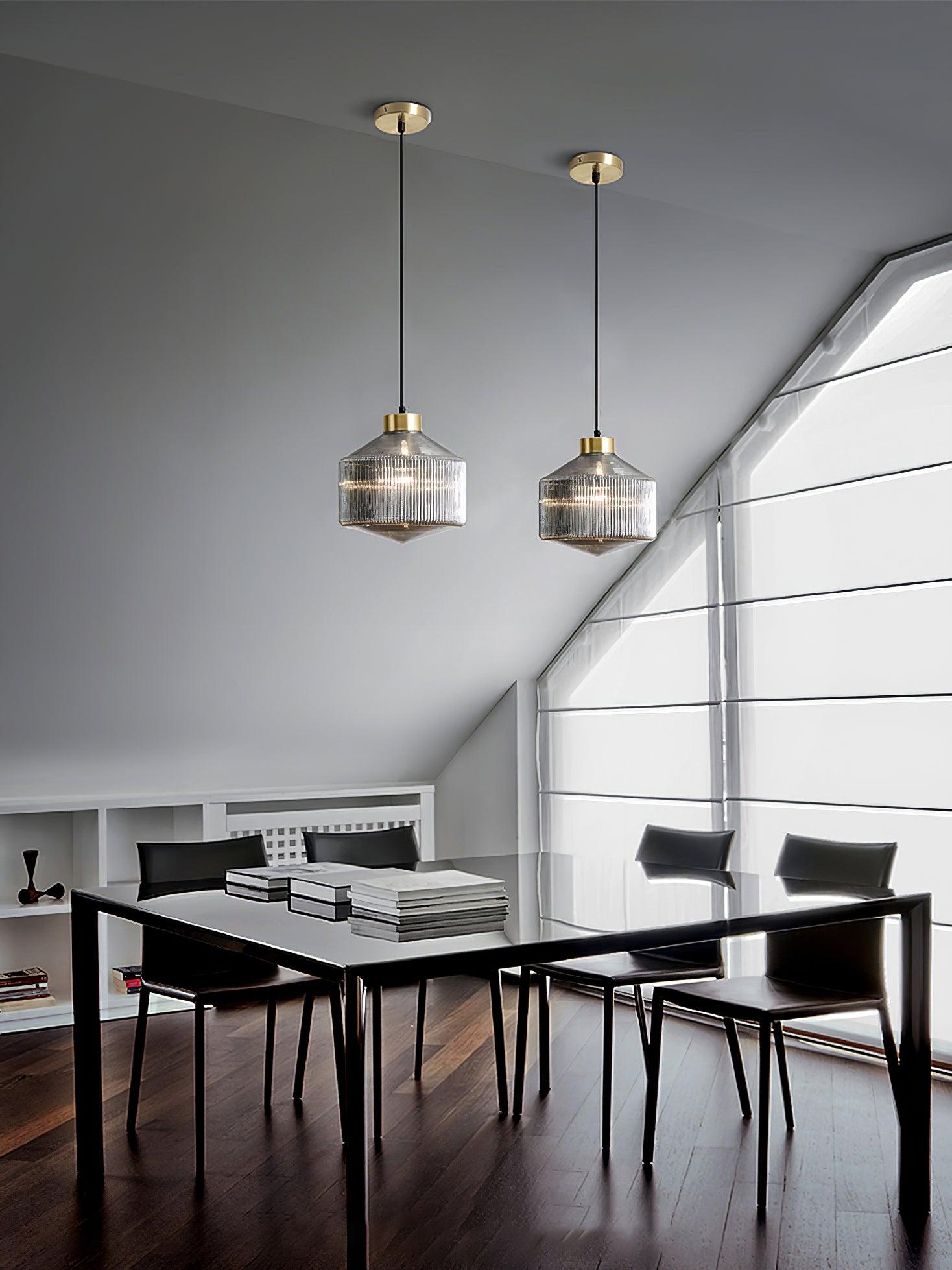 Velorarn Suspension Lampe Artistique en Verre