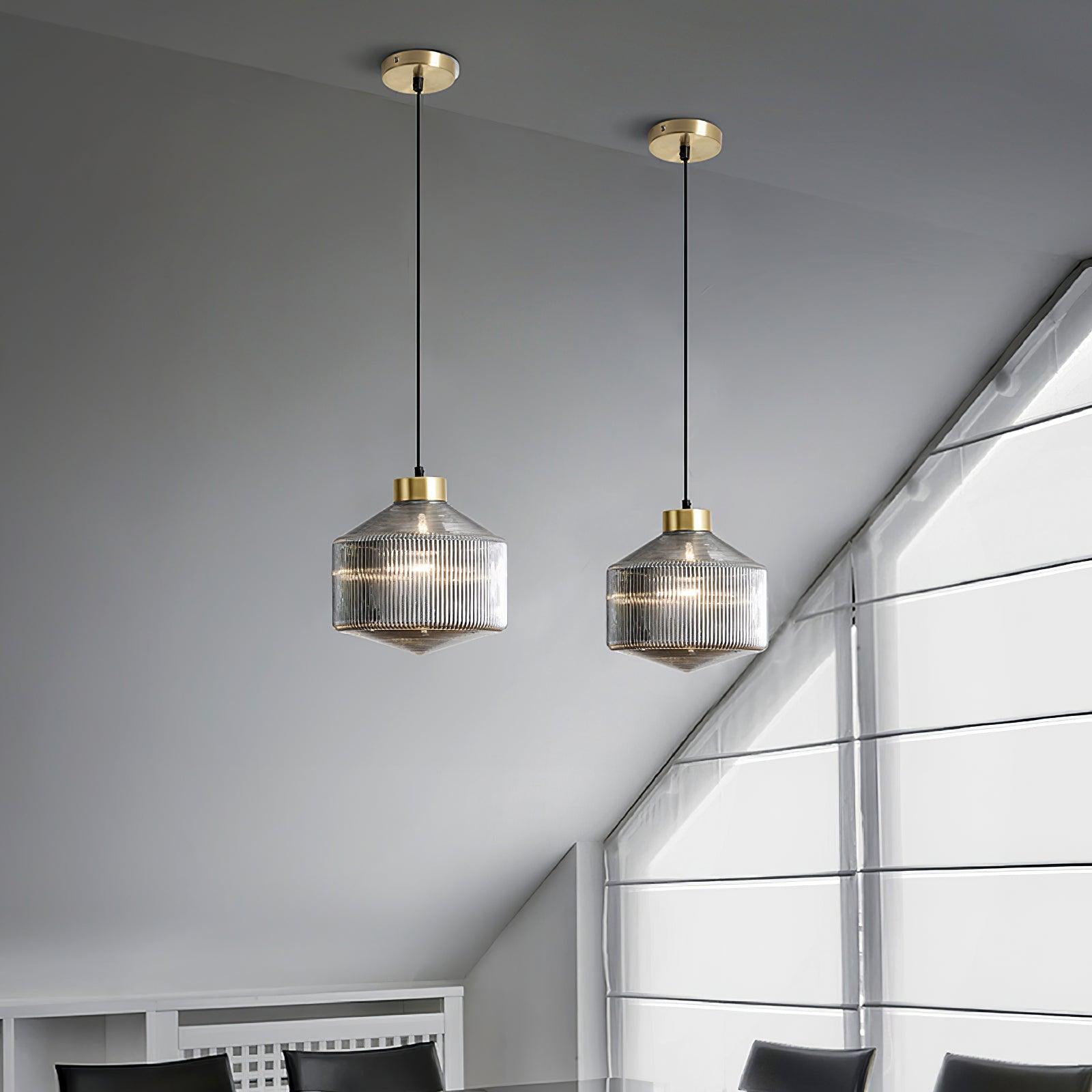 Velorarn Suspension Lampe Artistique en Verre