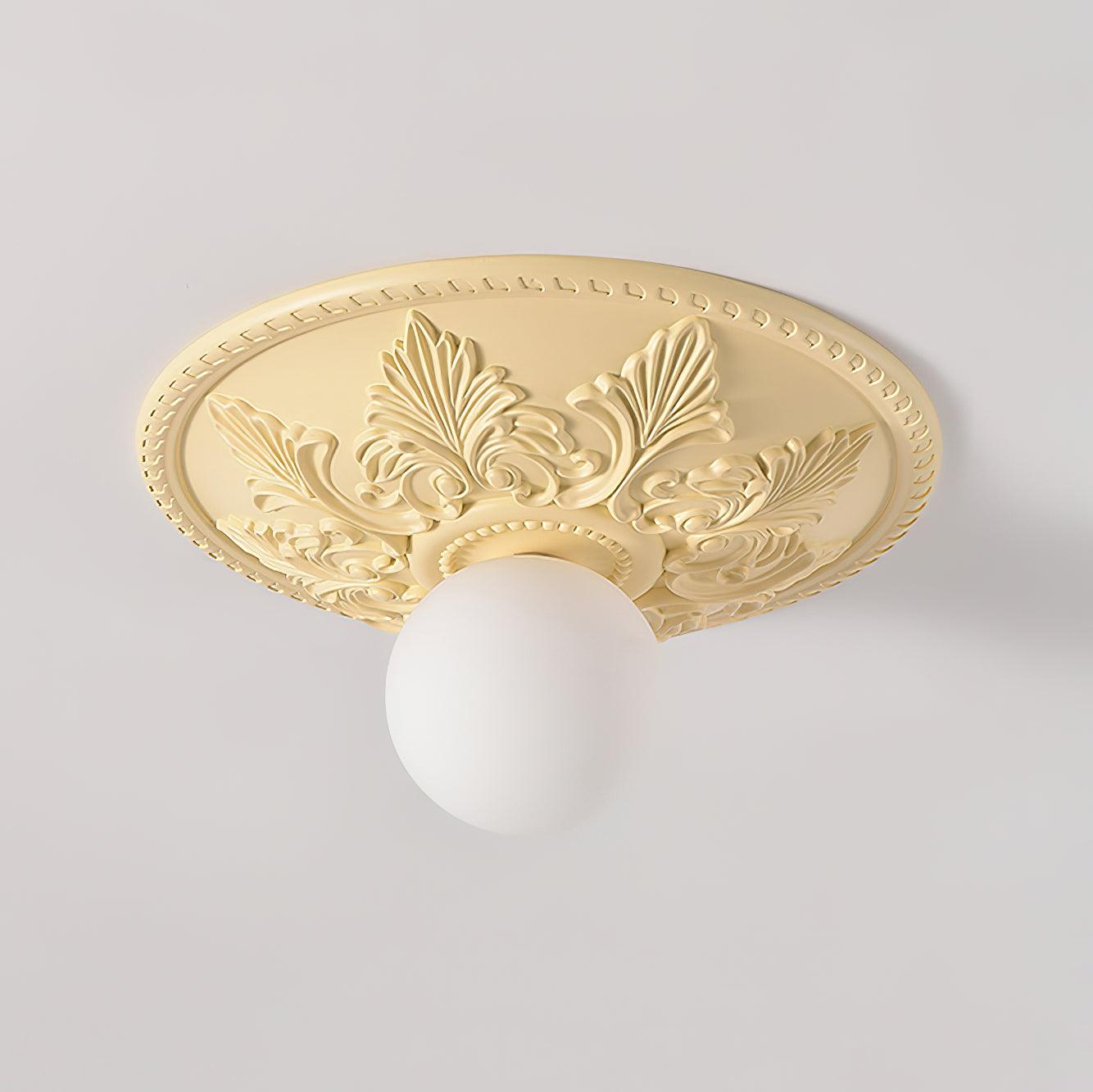 Aero Plafonnier Classique Globe en Résine et Verre