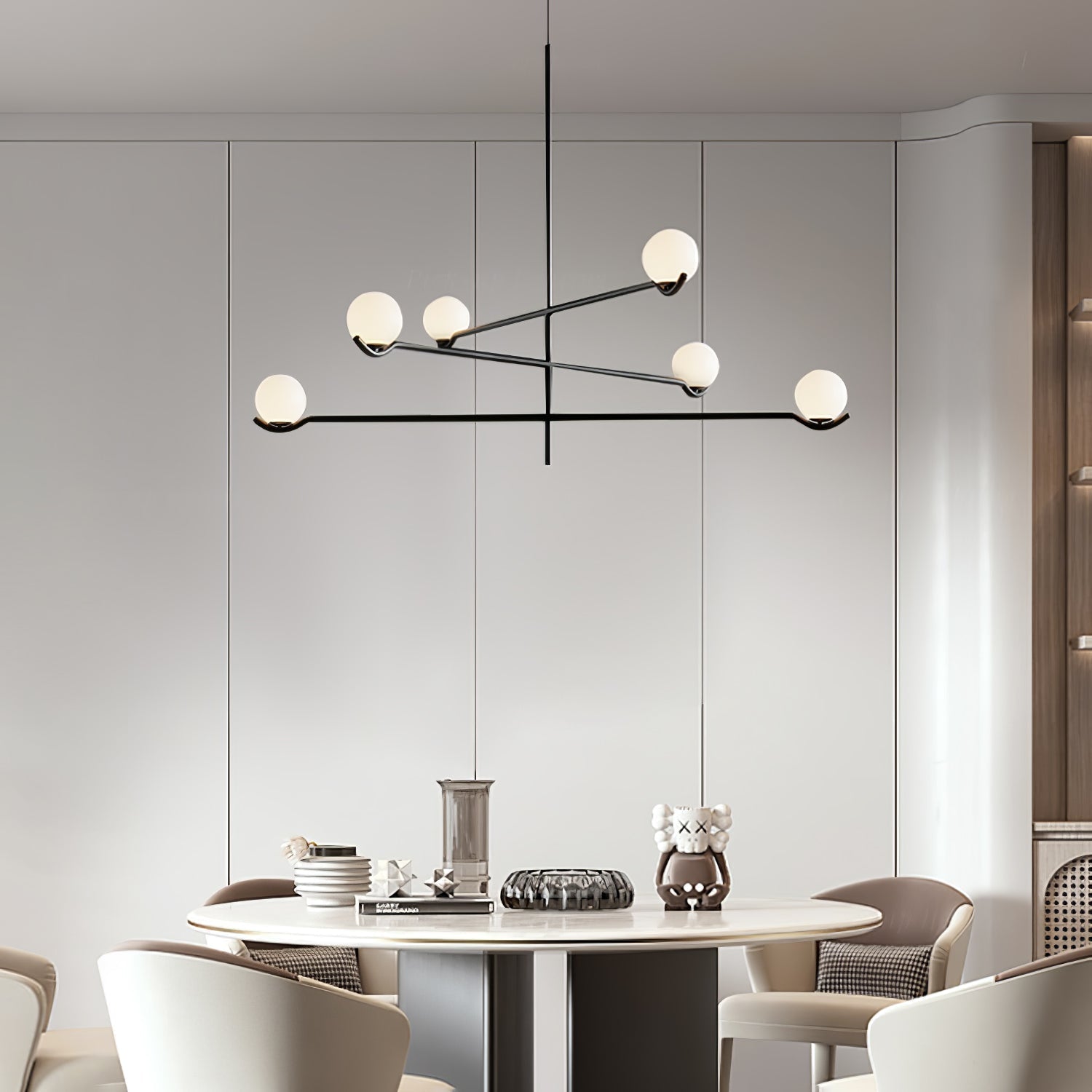Fayno Lustre Globe Blanc