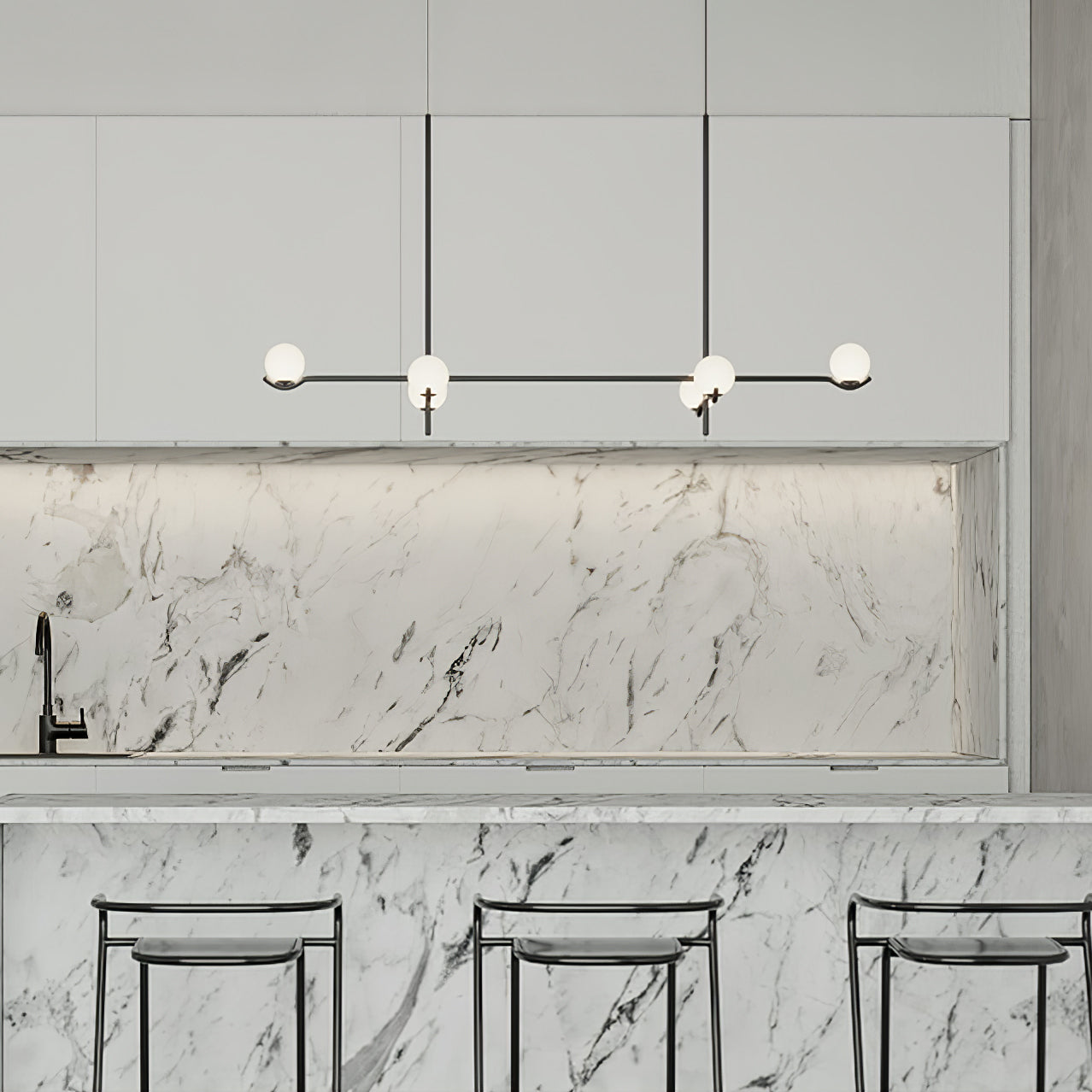 Fayno Lustre Globe Blanc