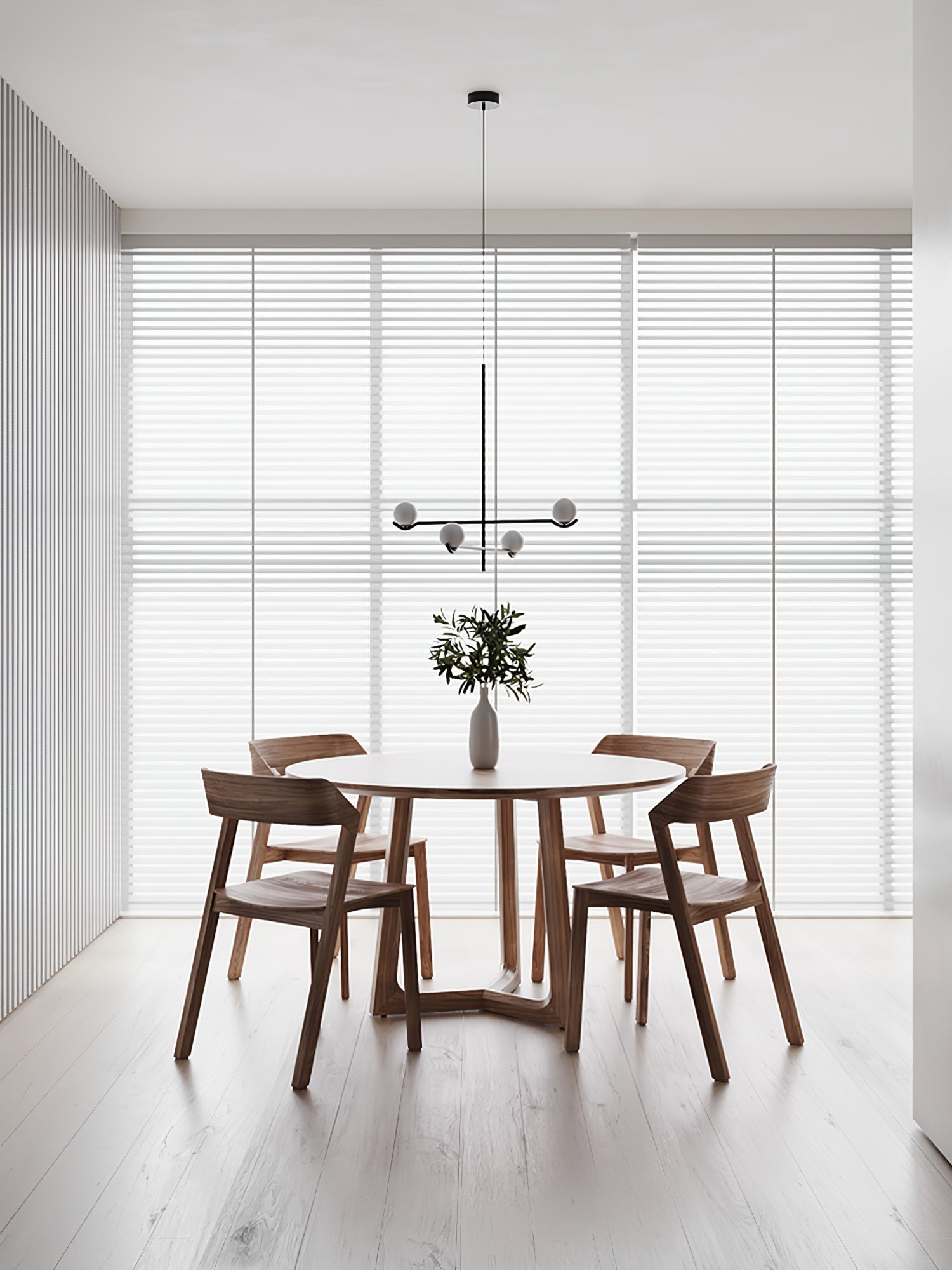 Fayno Lustre Globe Blanc