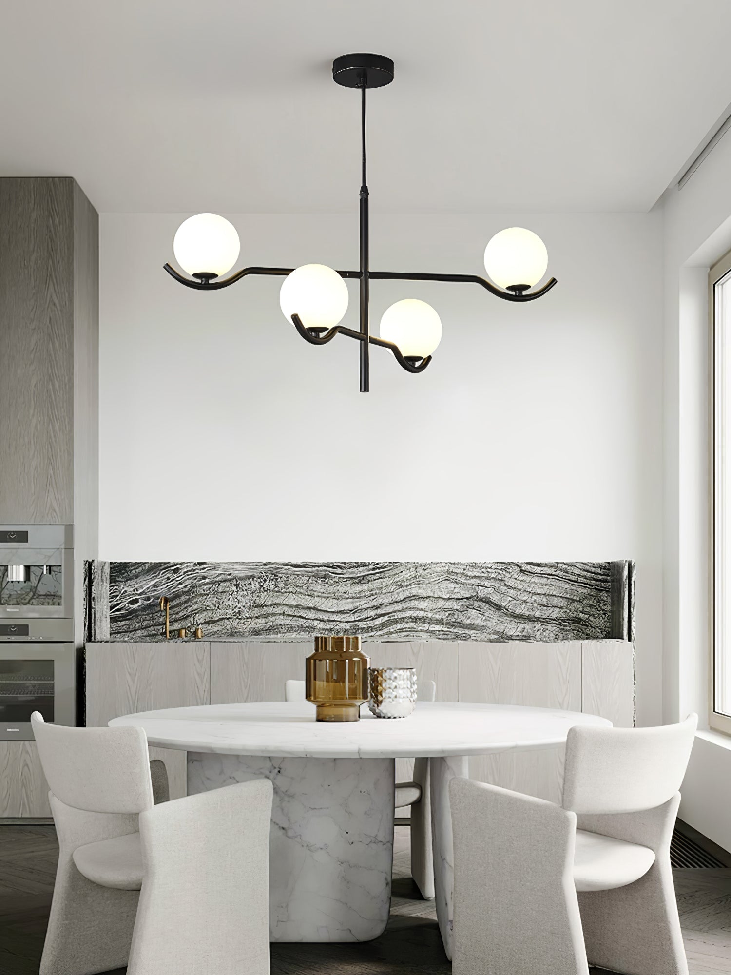 Fayno Lustre Globe Blanc