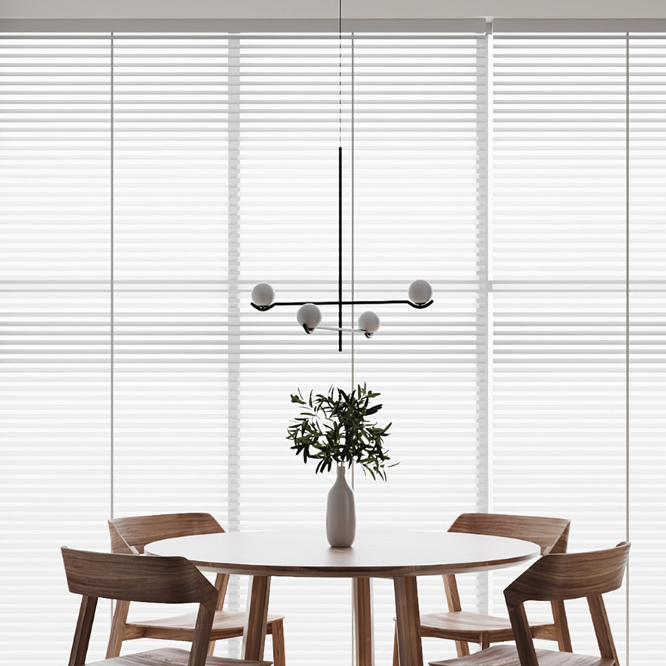 Fayno Lustre Globe Blanc