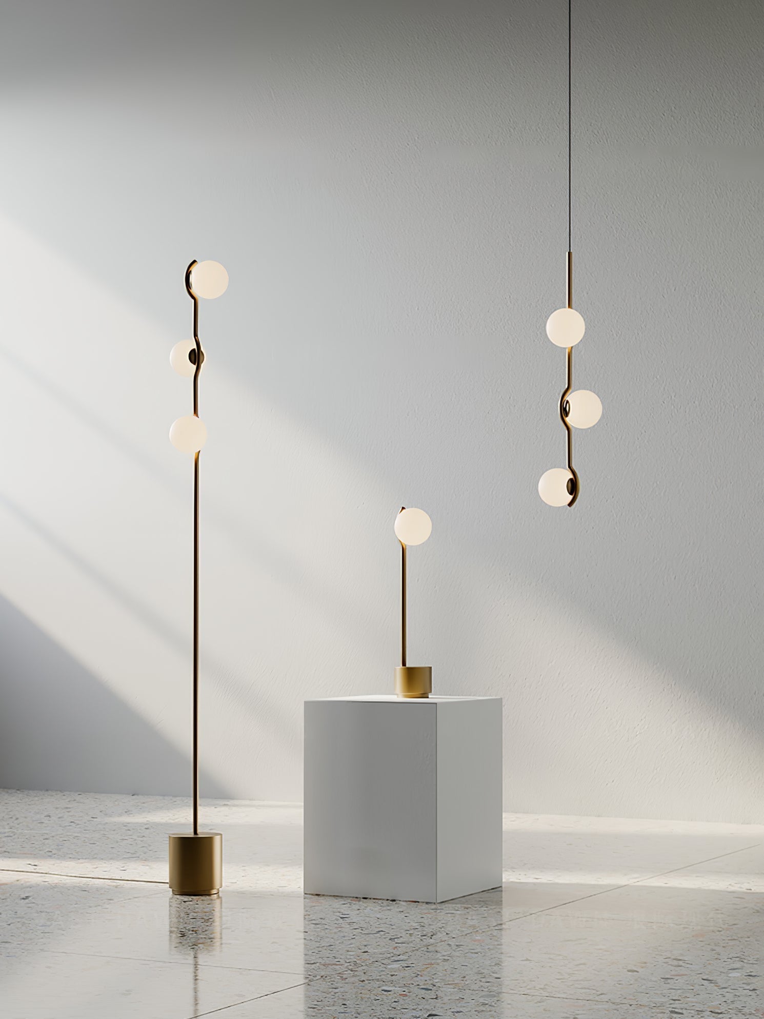 Fayno Lustre Globe Blanc
