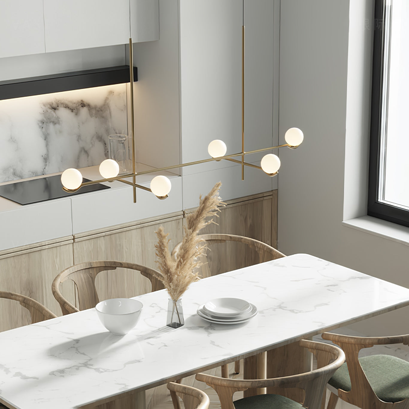 Fayno Lustre Globe Blanc