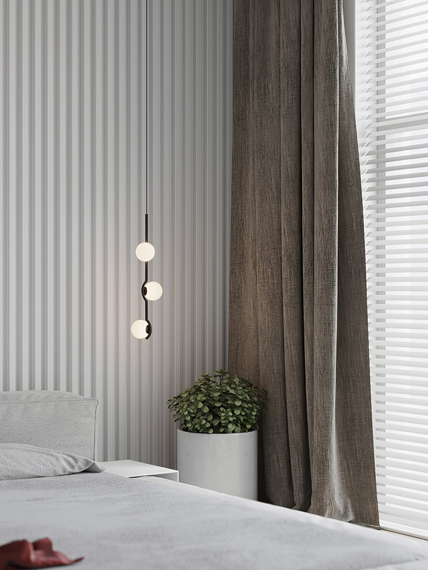 Fayno Lustre Globe Blanc