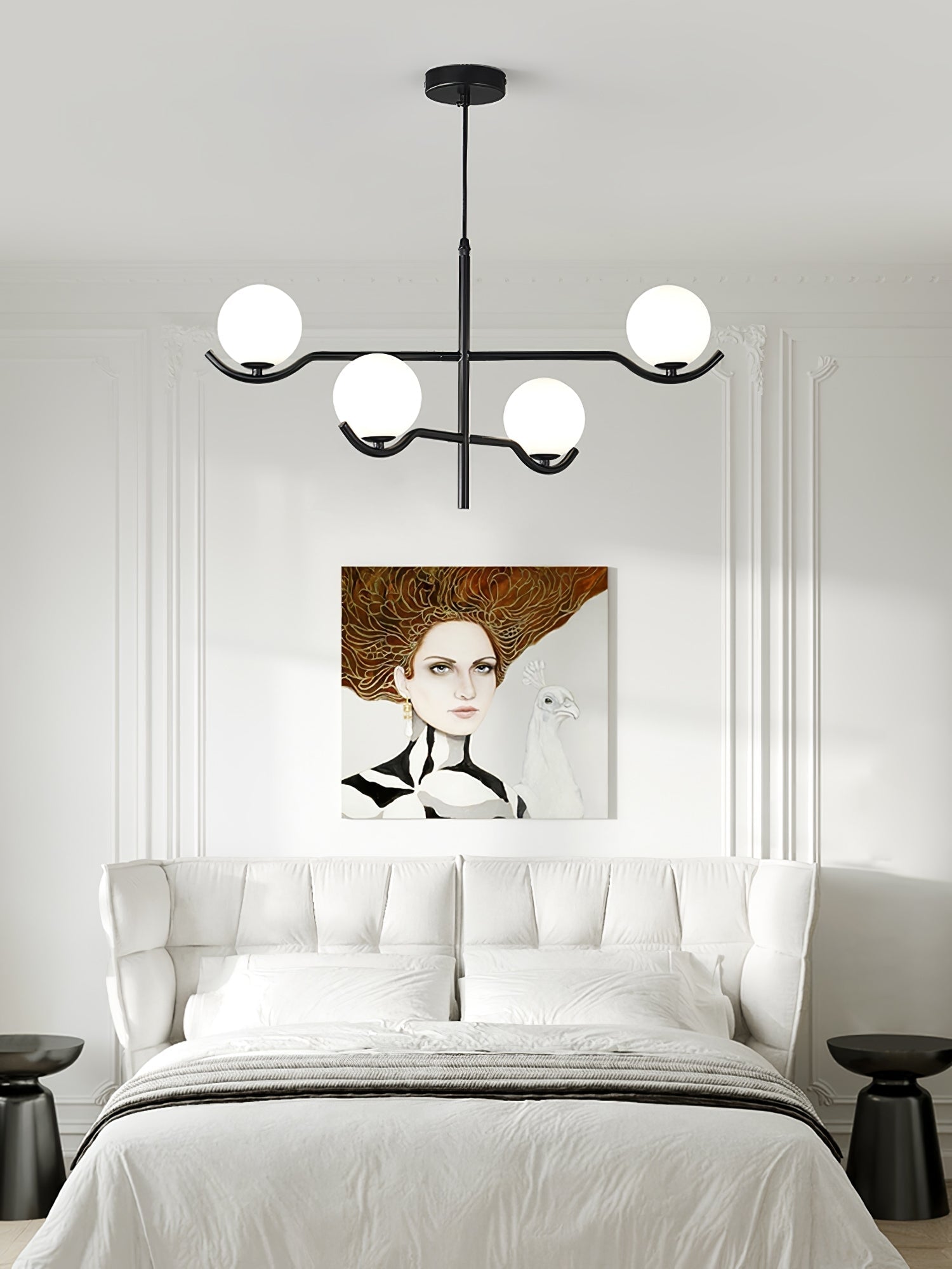 Fayno Lustre Globe Blanc