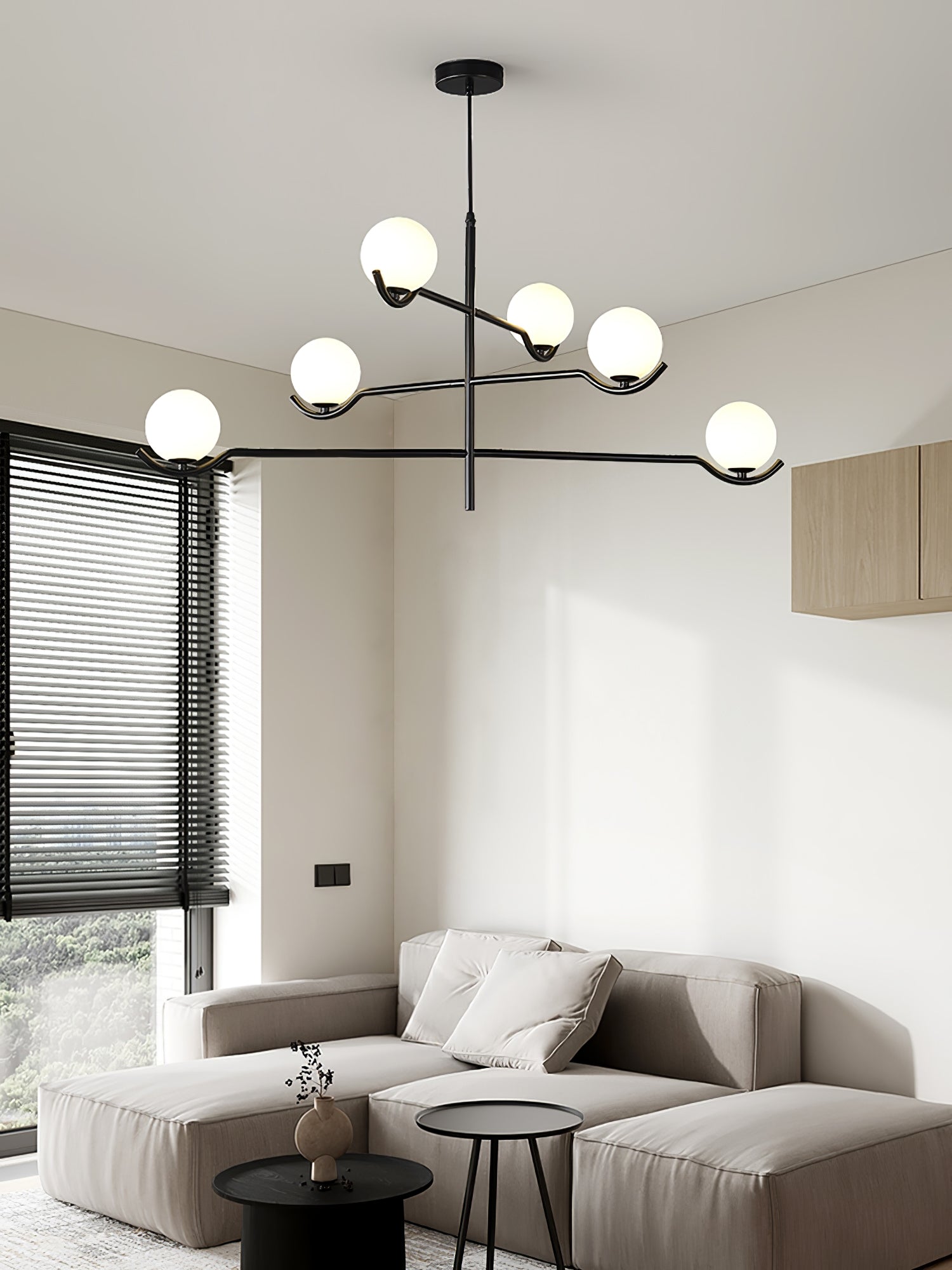 Fayno Lustre Globe Blanc