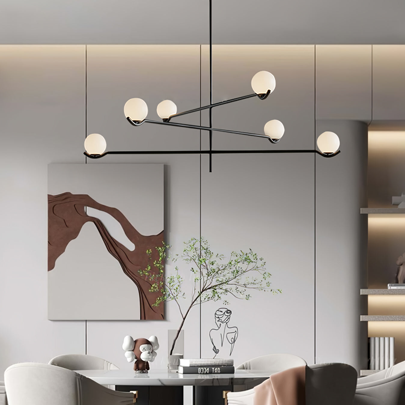 Fayno Lustre Globe Blanc