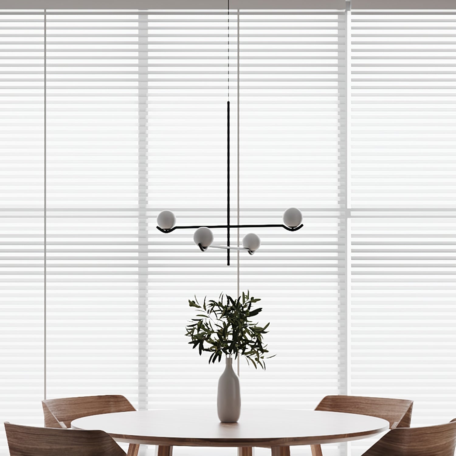 Fayno Lustre Globe Blanc