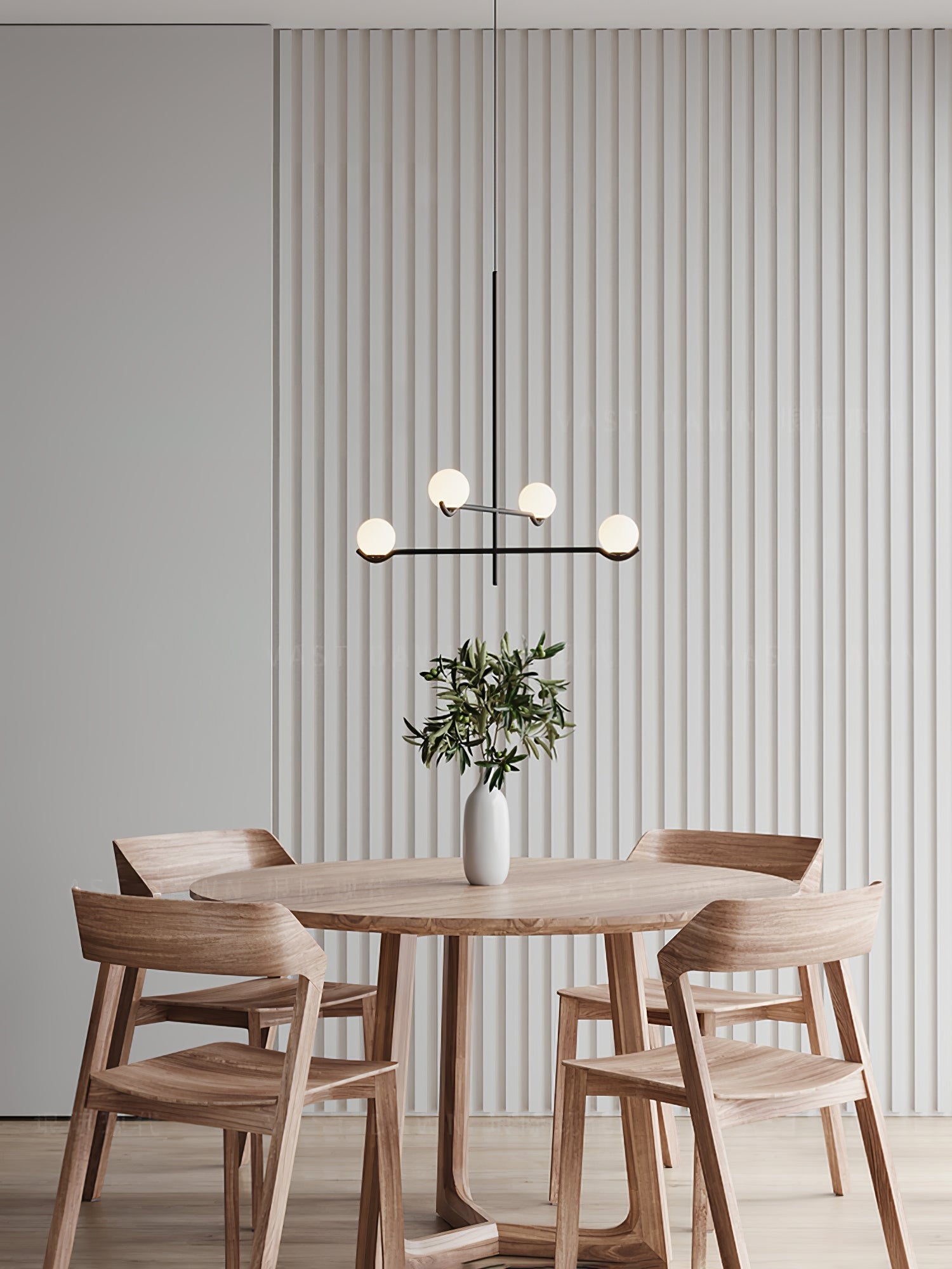 Fayno Lustre Globe Blanc