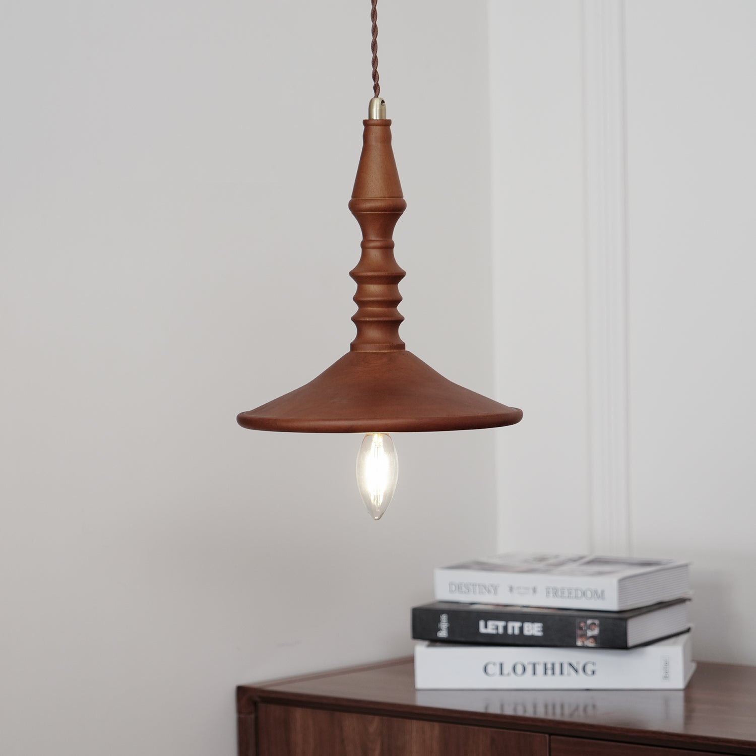Tessira Suspension Industrielle en Bois