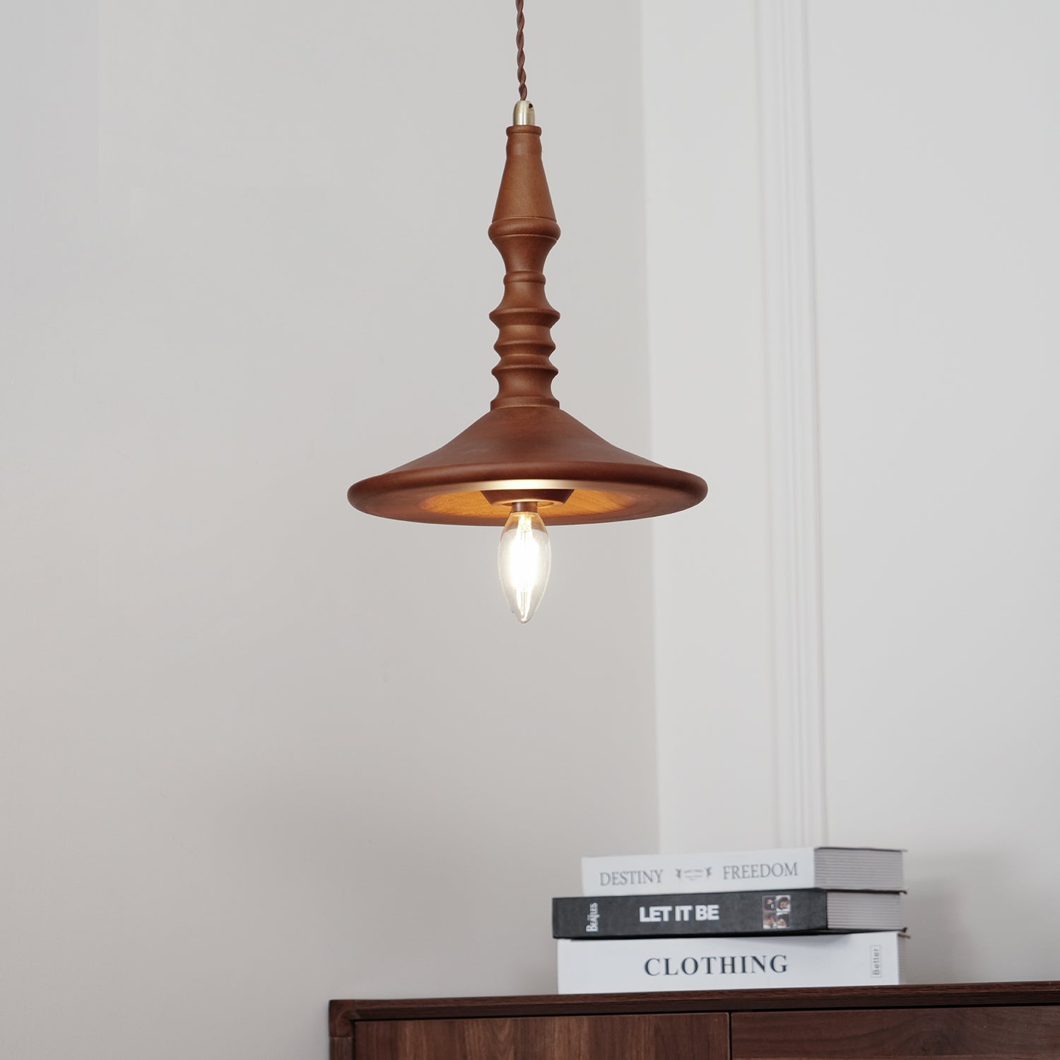 Tessira Suspension Industrielle en Bois