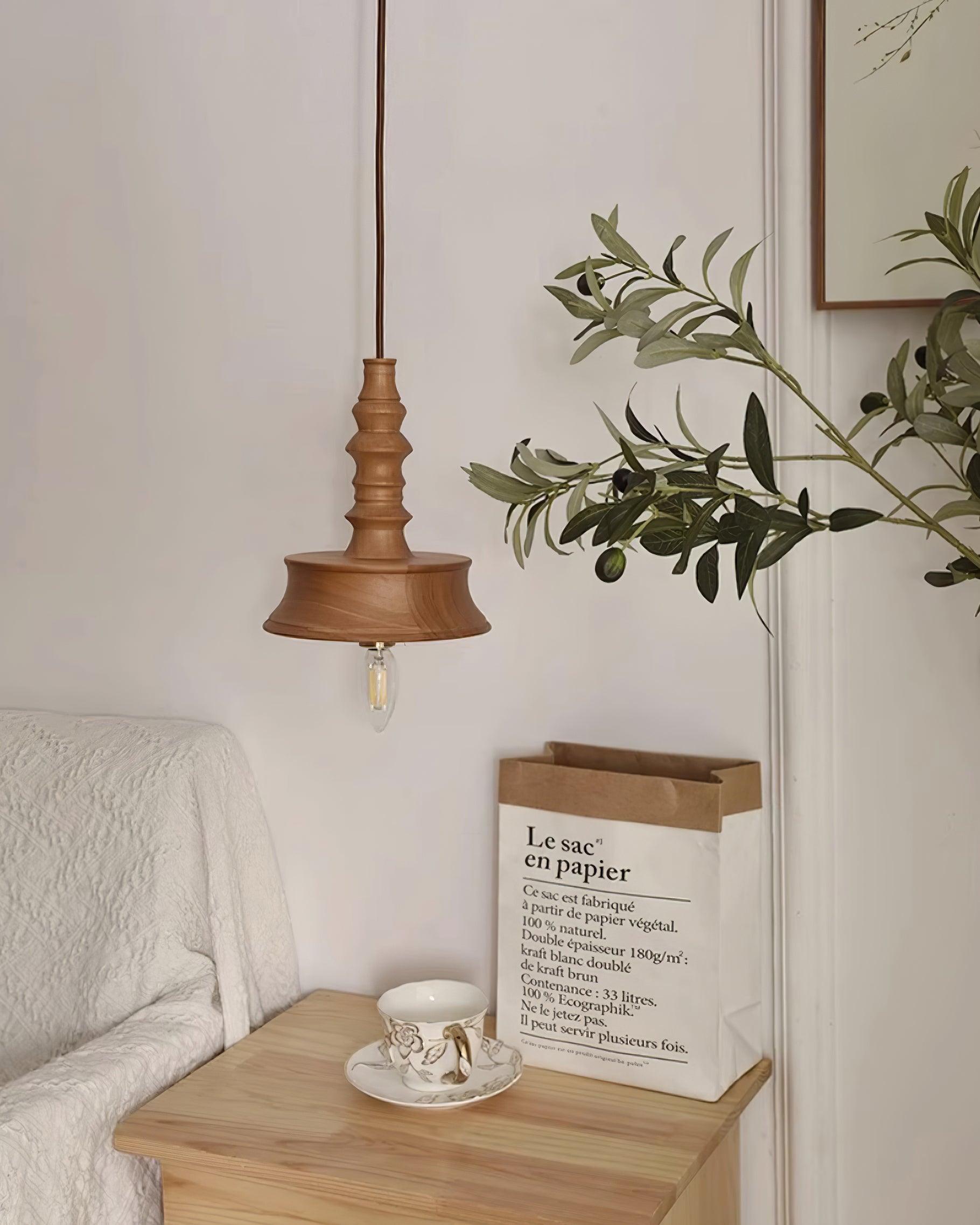 Tessira Suspension Industrielle en Bois