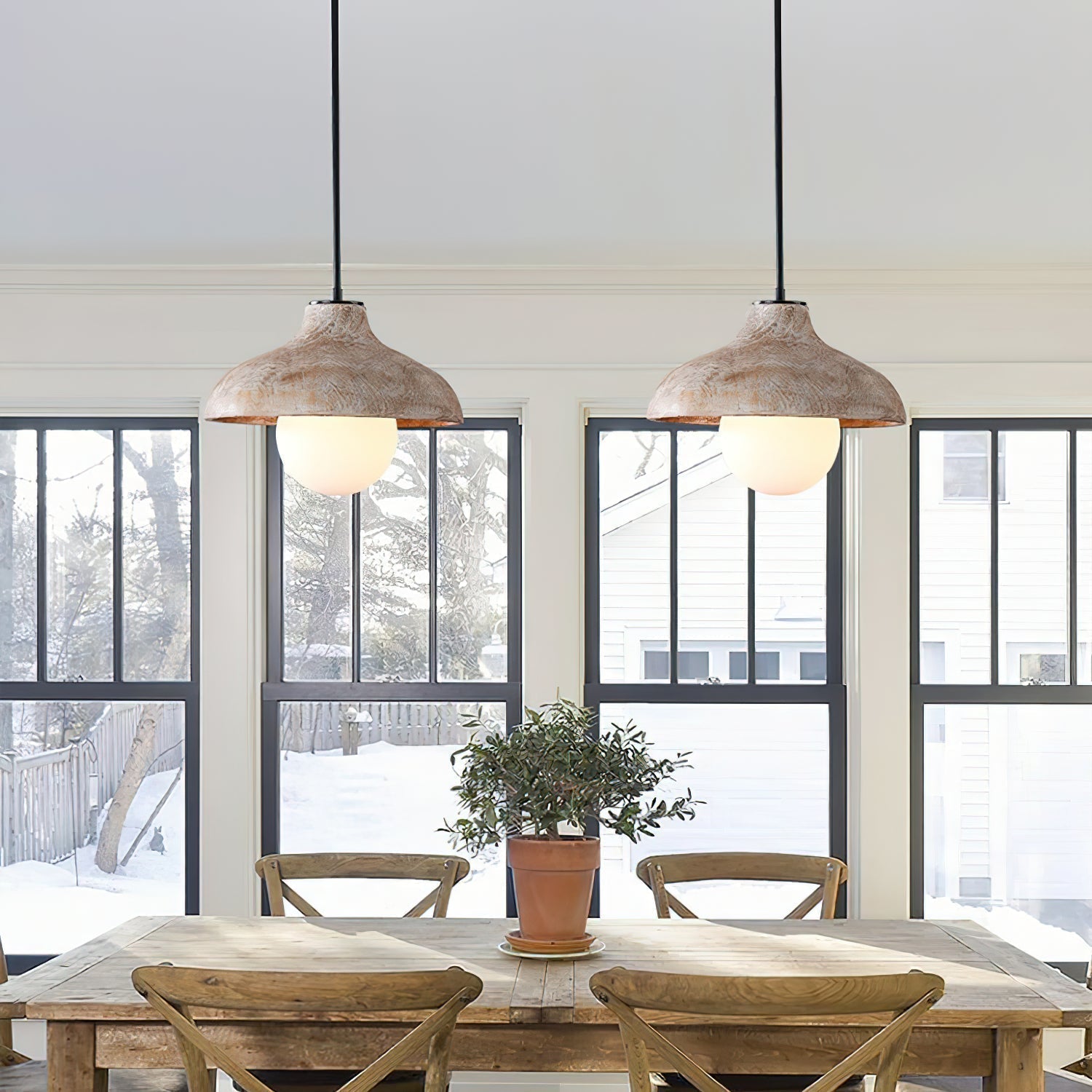Culirir Moderne Minimaliste Résine Verre Suspension