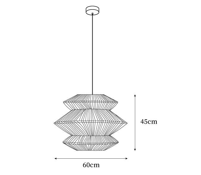 Suru Lampe Suspendue Tissée Île Organique
