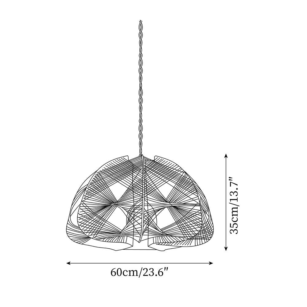 Surya Main Tressé Dôme Suspension