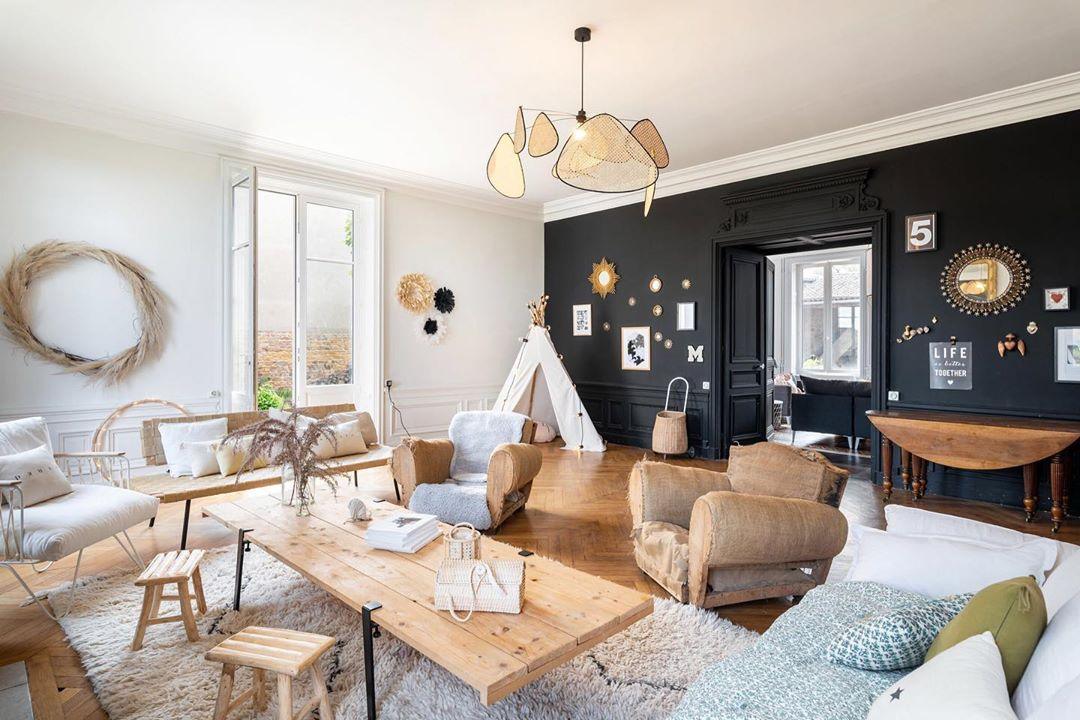 Lustra Lustre Écran Cannage Suspension Rétro