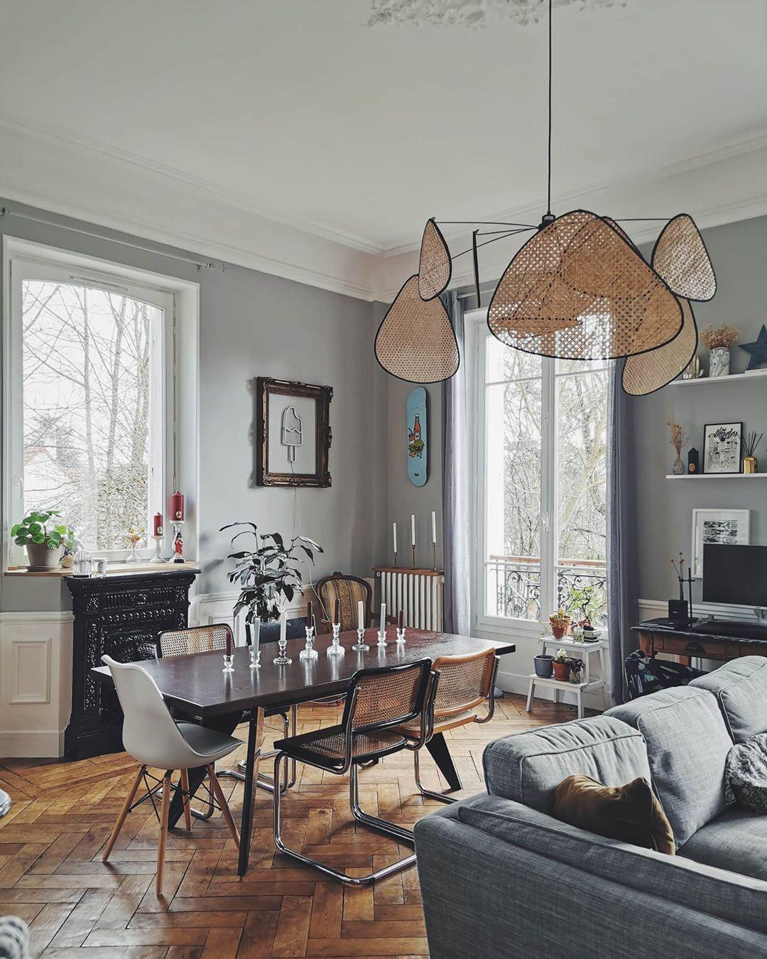 Lustra Suspension Rattan Swag Industrielle