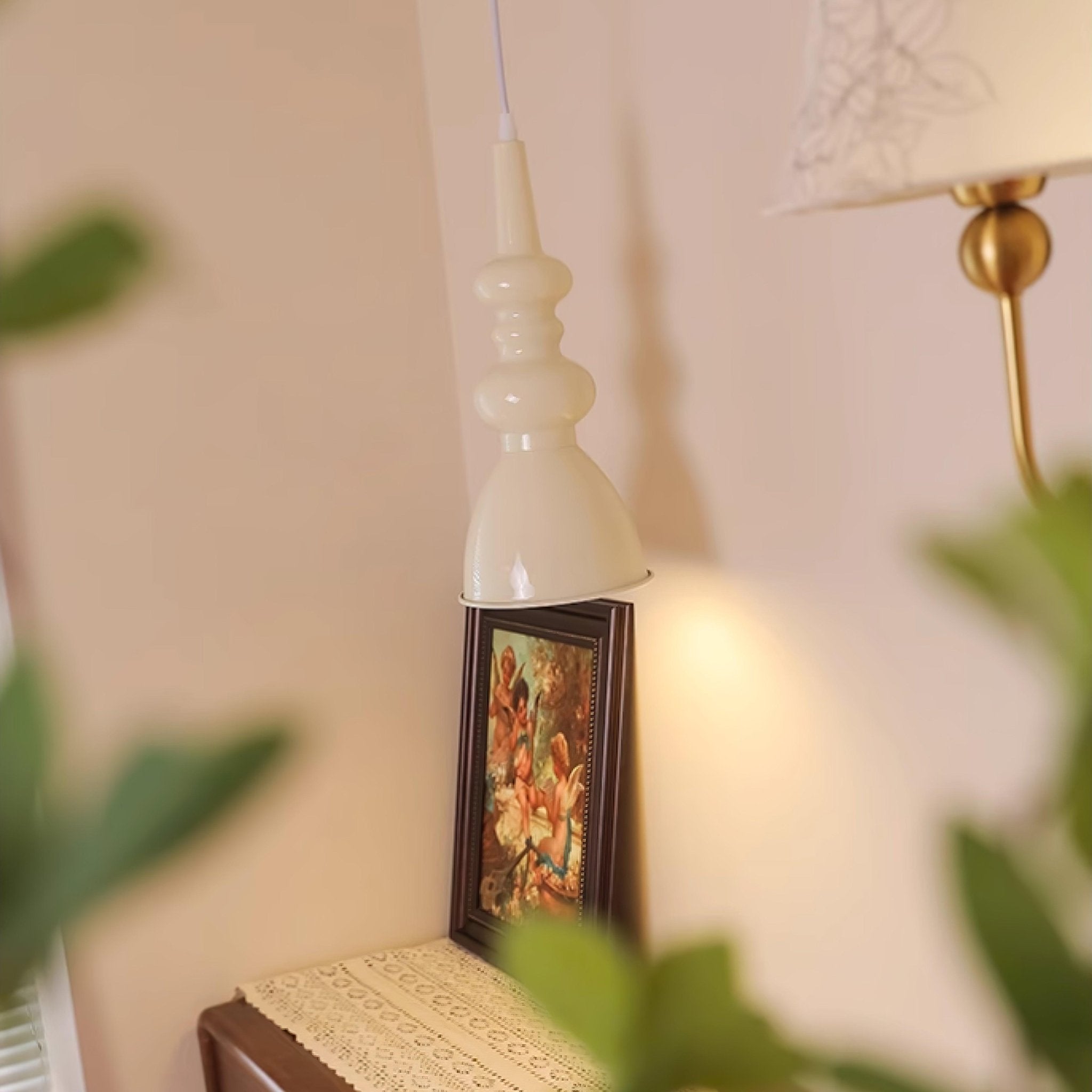 Aurvaror Nordic Art Noir Suspension Lumière
