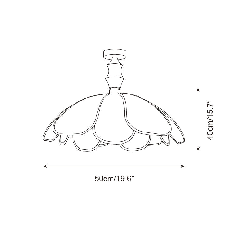 Swanpetal Plafonnier en Bois Minimaliste