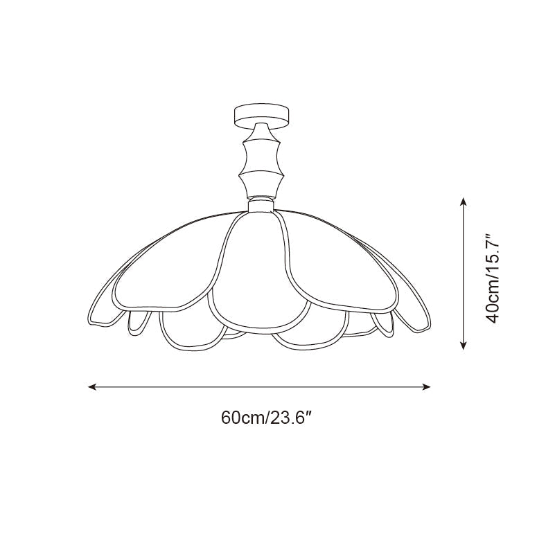 Swanpetal Plafonnier en Bois Minimaliste