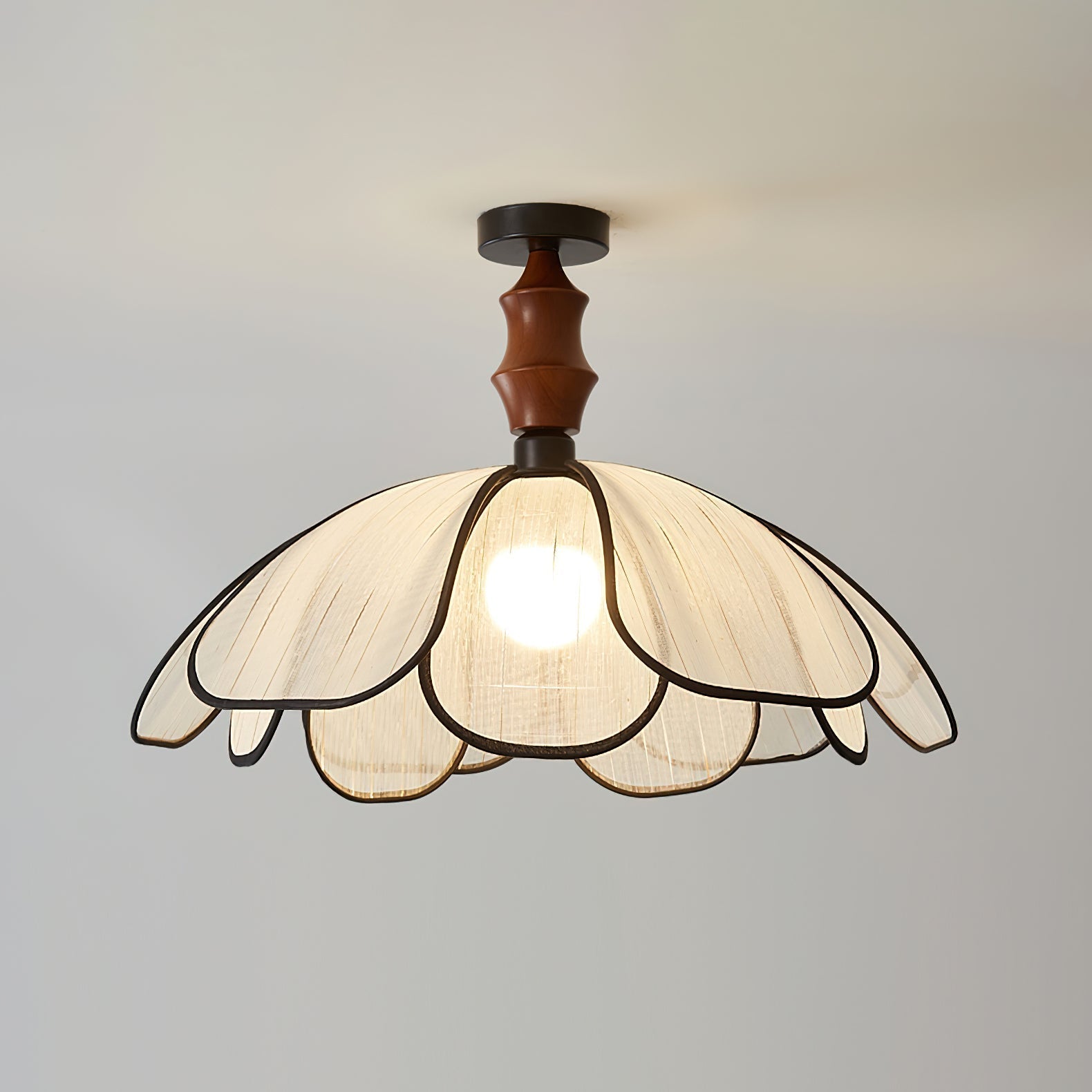 Swanpetal Plafonnier en Bois Minimaliste