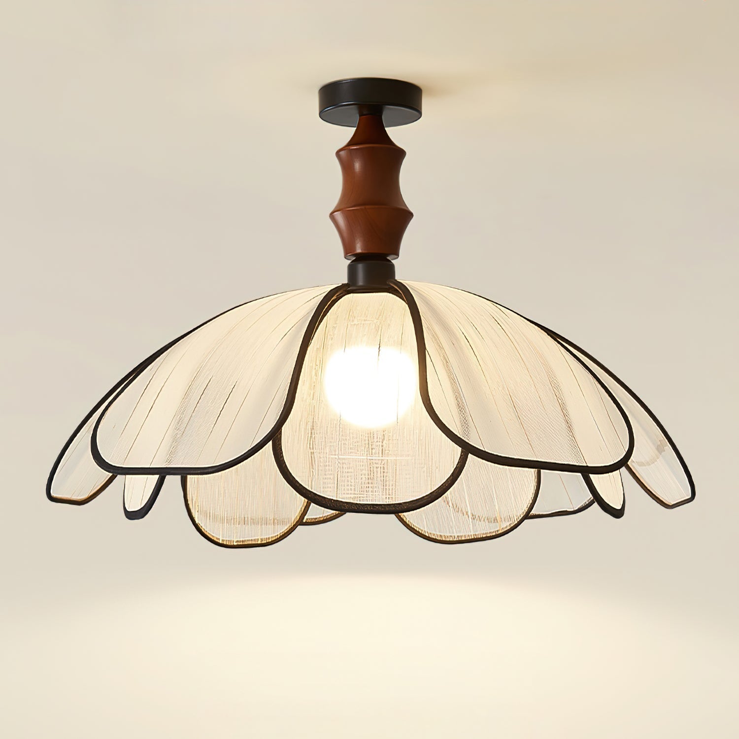 Swanpetal Plafonnier en Bois Minimaliste