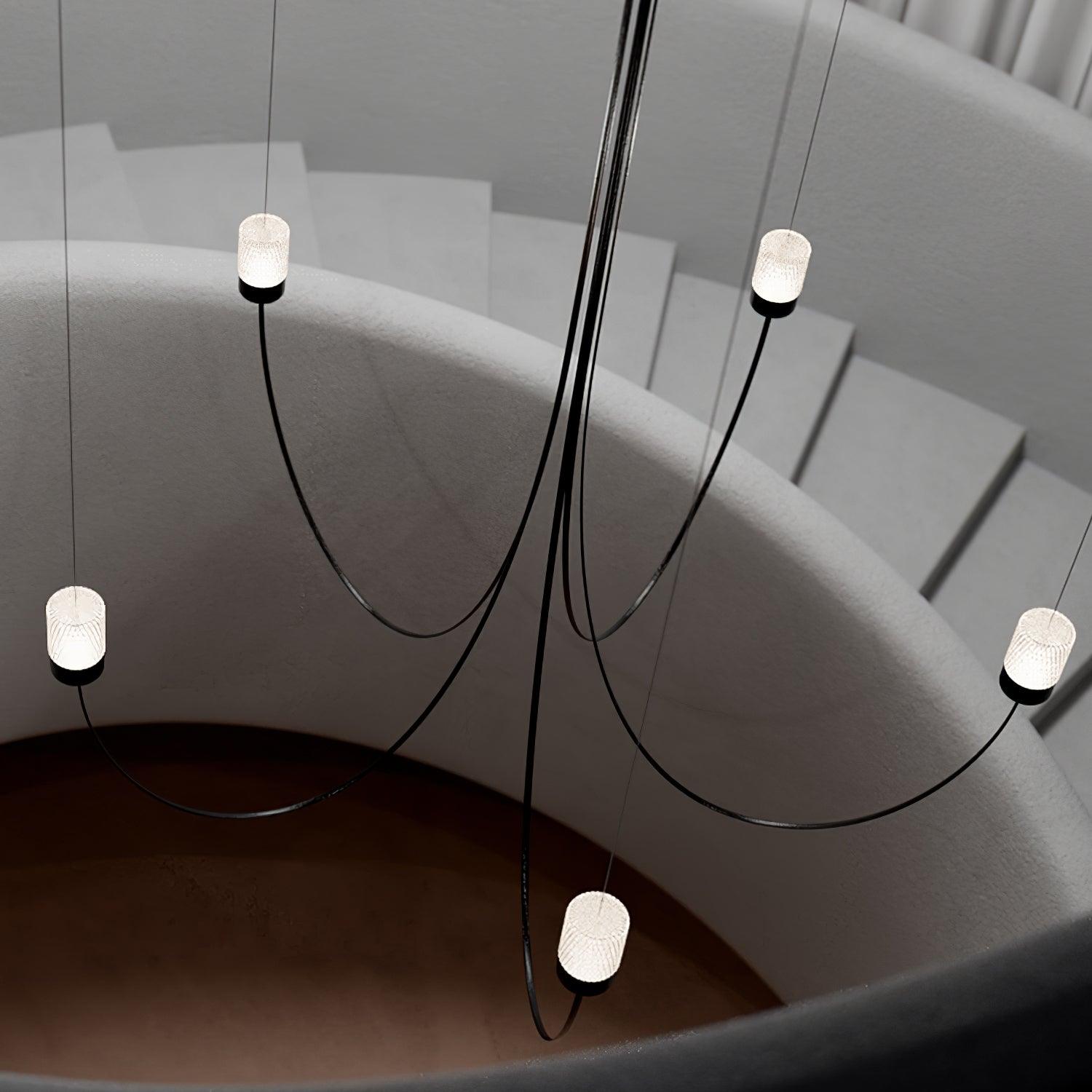 Lustra Lustre Verre Élégance Balancée