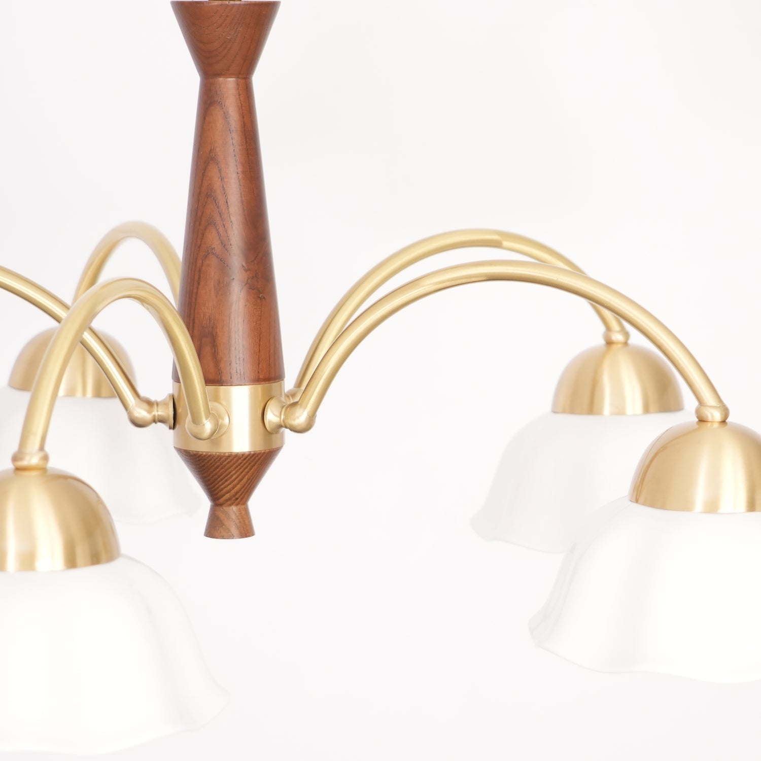 Bellin Lustres Floraux en Bois et Céramique