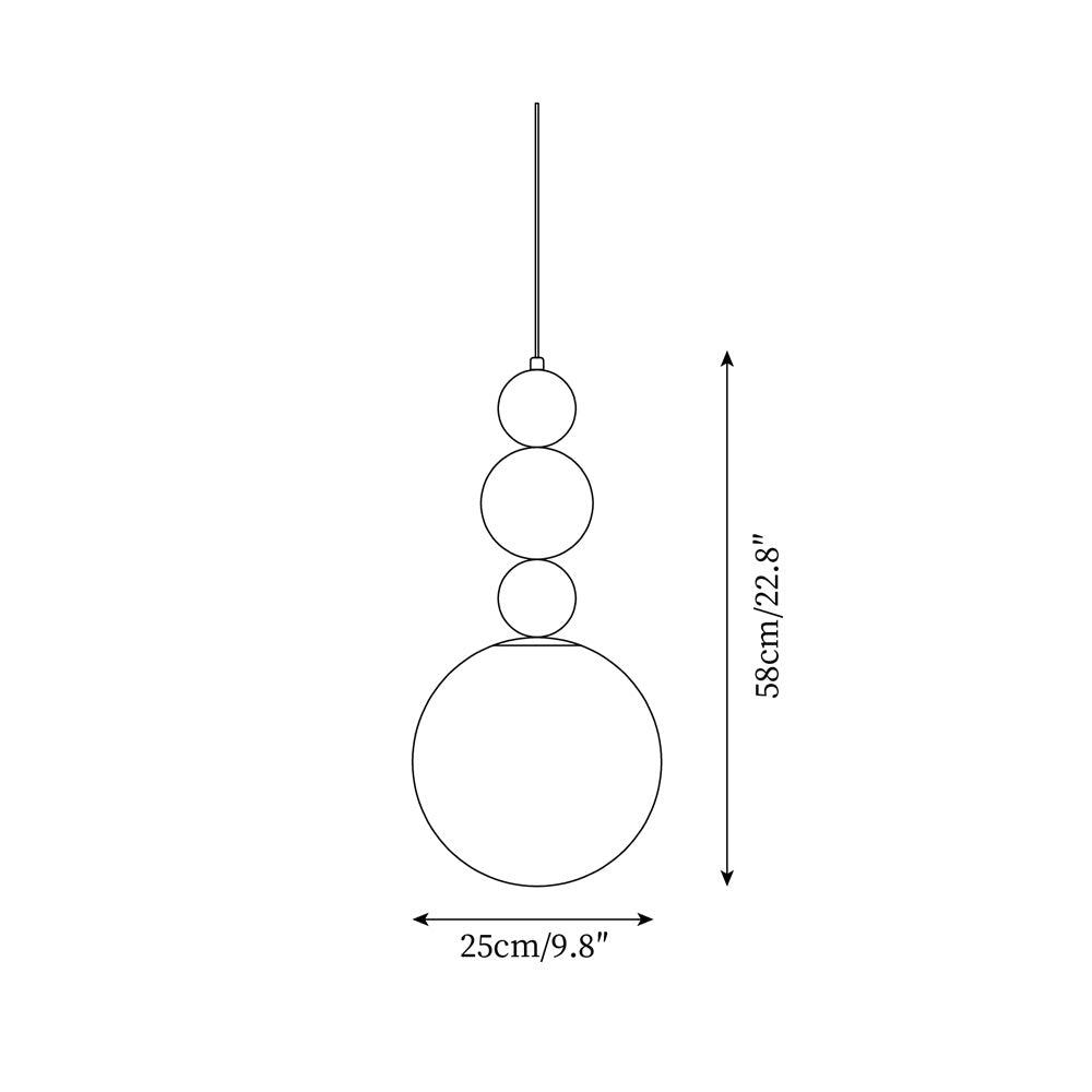 Candy Suspension Boule Ronde