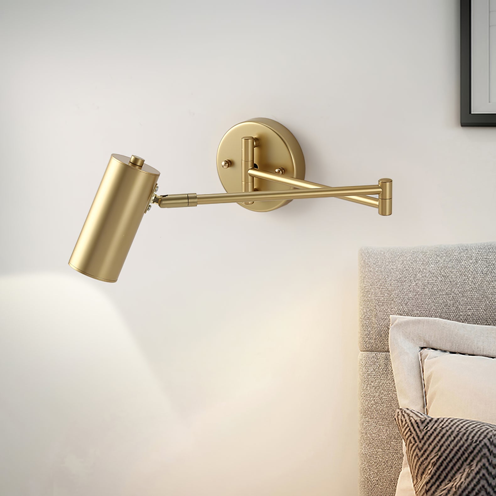 Lustra Applique Murale Laiton Bras Pivotant Réglable