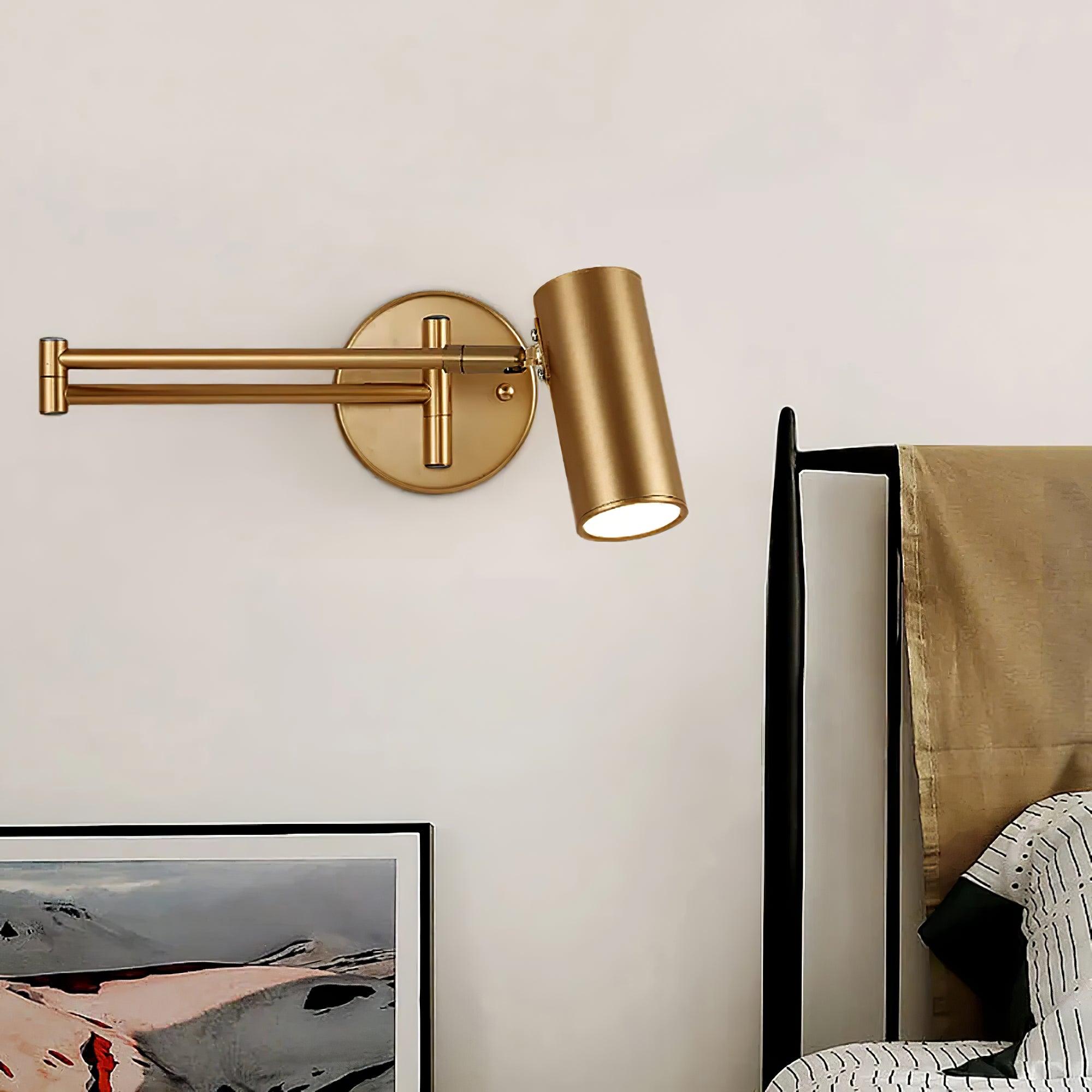 Lustra Applique Murale Laiton Bras Pivotant Réglable