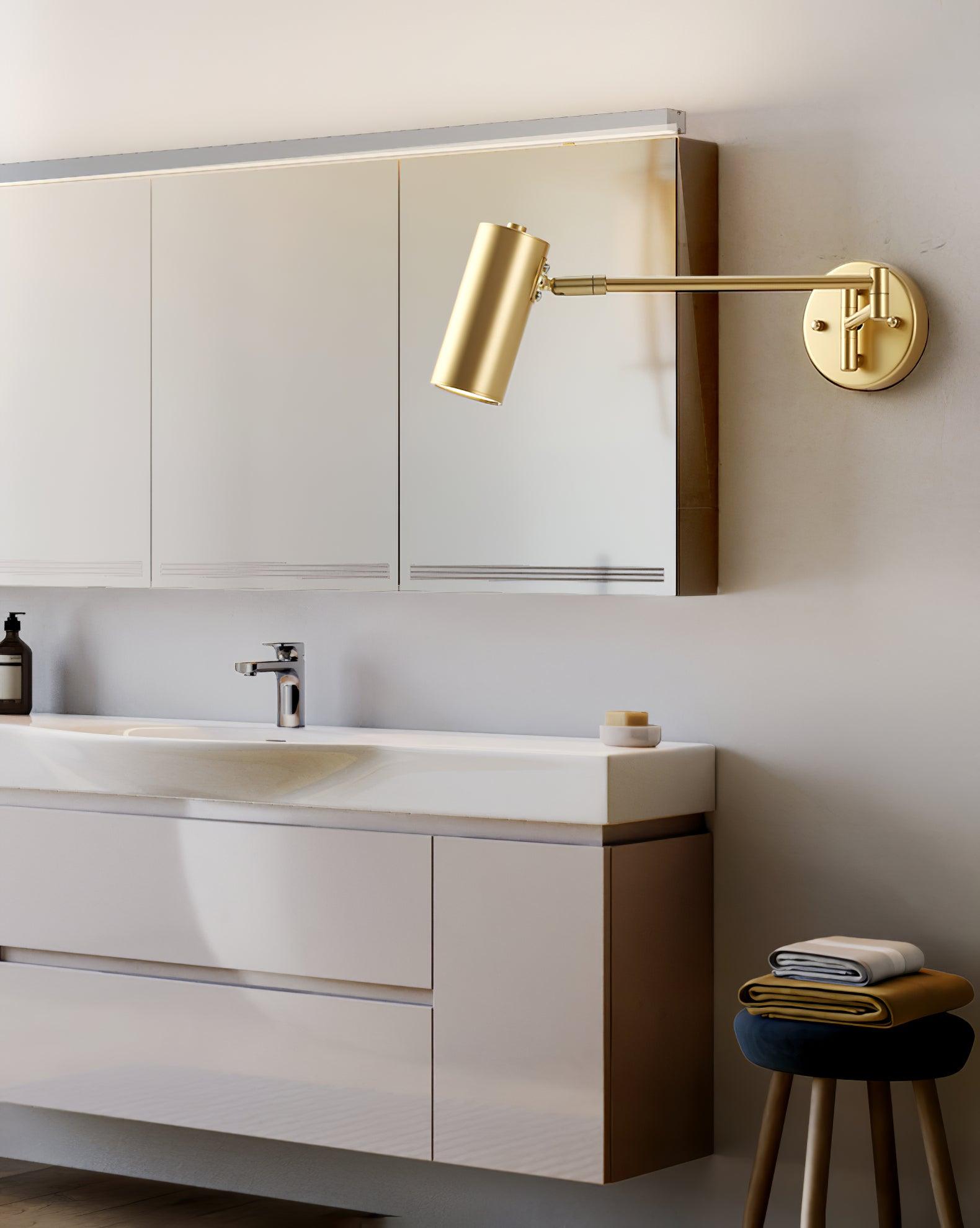 Lustra Applique Murale Laiton Bras Pivotant Réglable