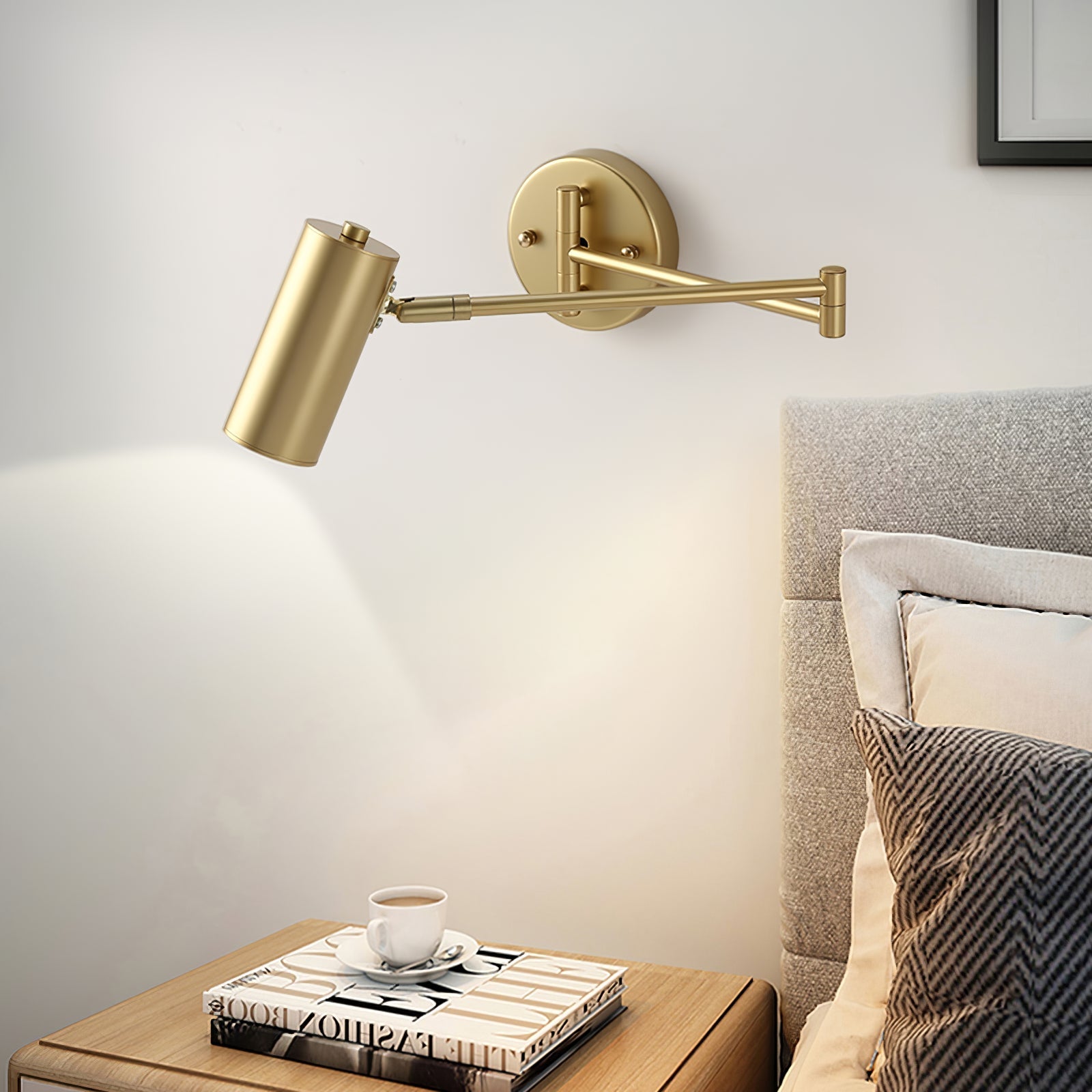 Lustra Applique Murale Laiton Bras Pivotant Réglable