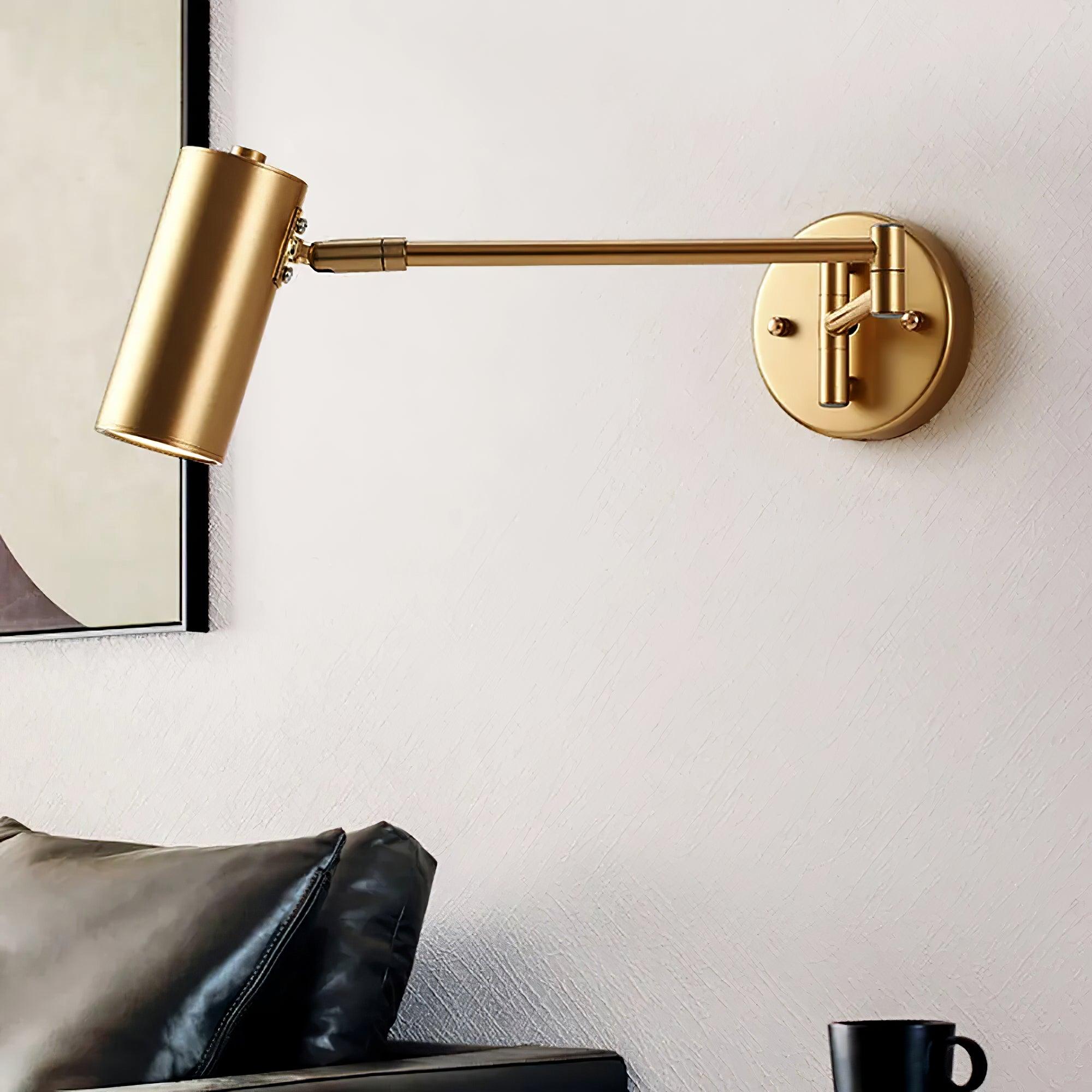 Lustra Applique Murale Laiton Bras Pivotant Réglable