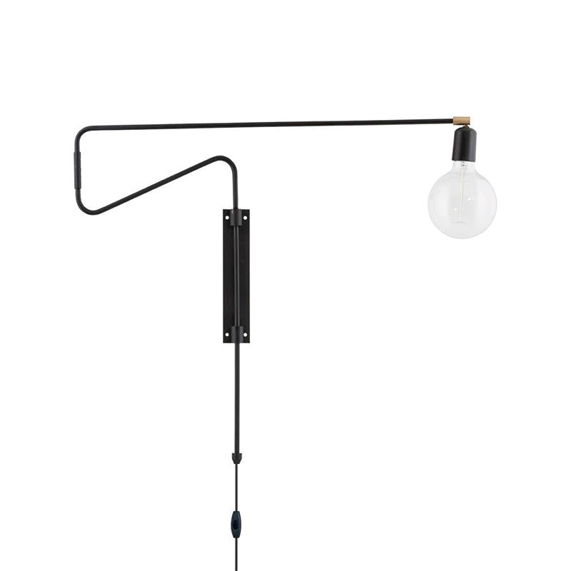 Ersora Moderne Minimaliste Balançoire Plug-in Métal Applique Murale