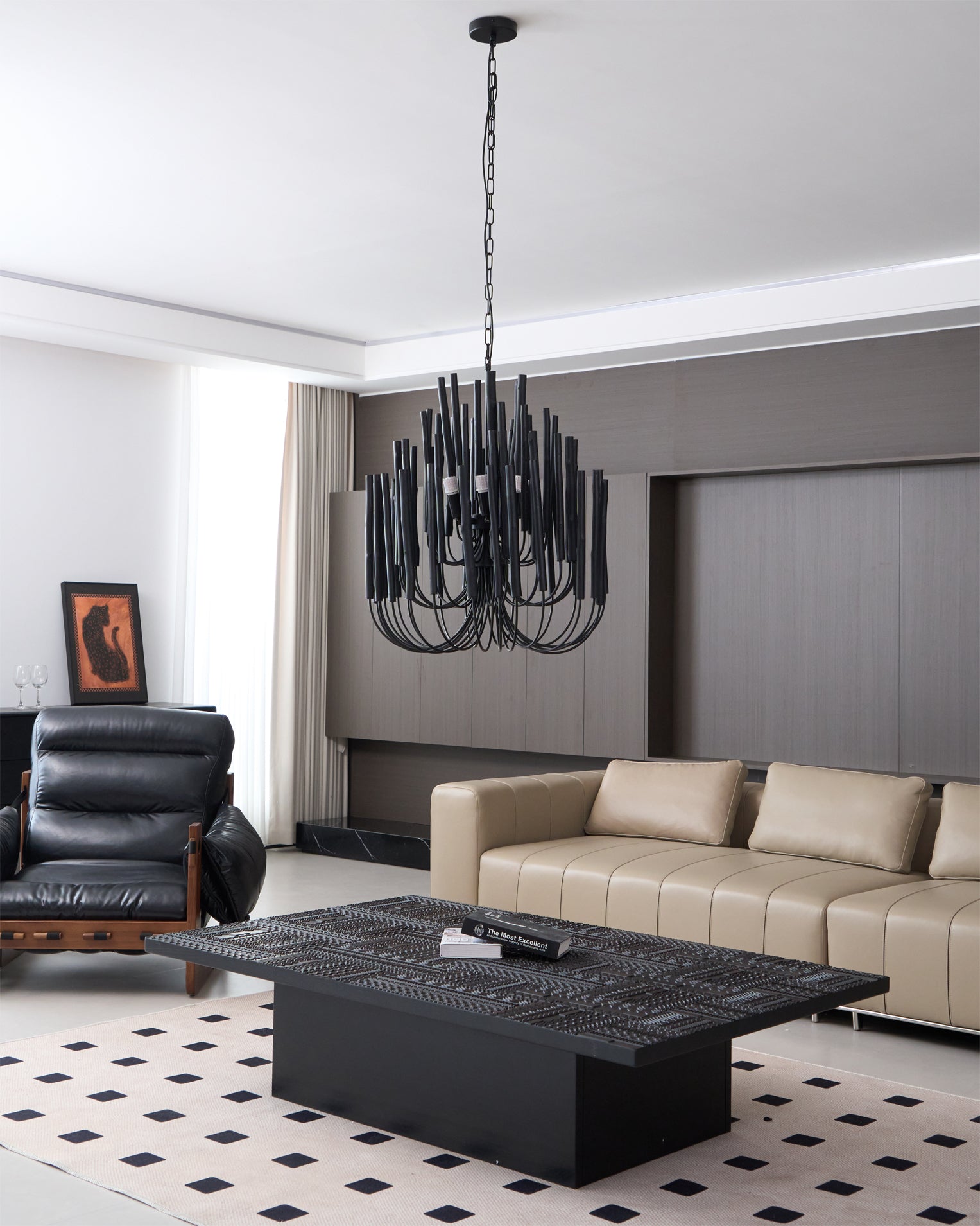 Nyphaiel Lustre en Bois Luxe Postmoderne