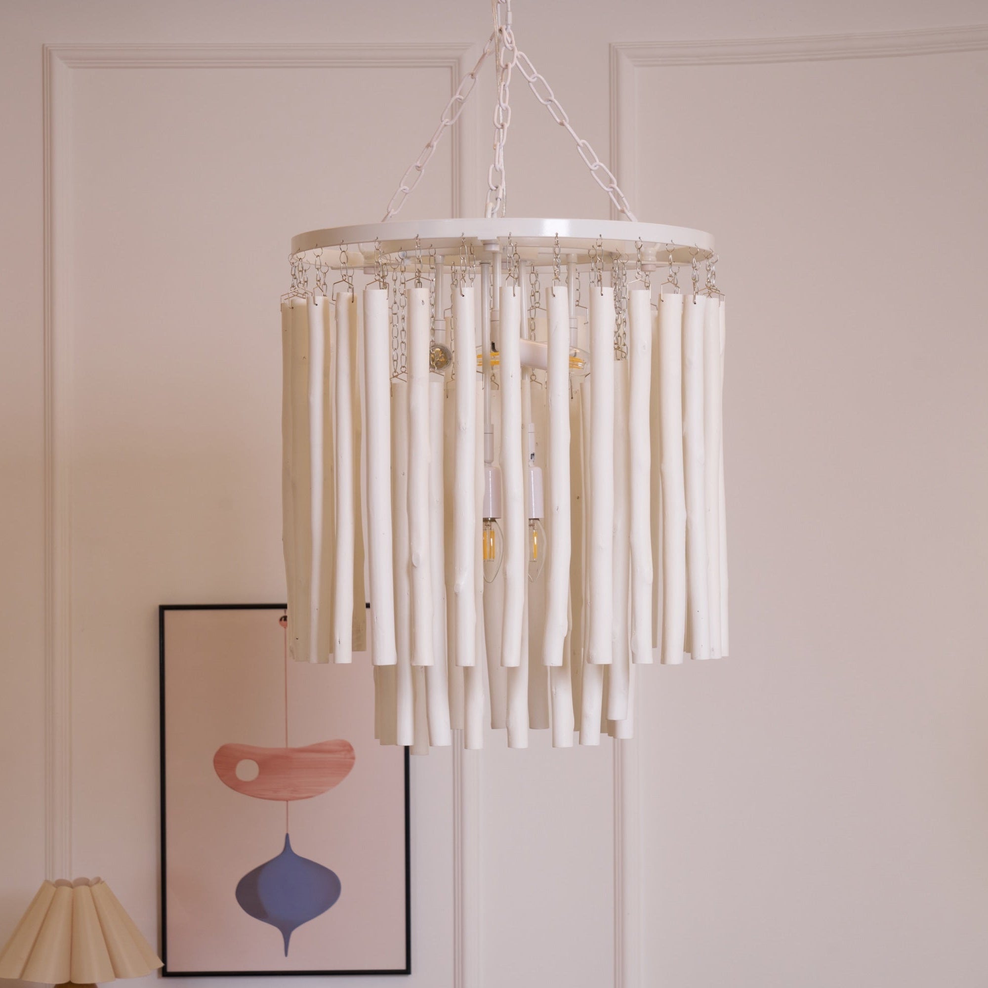 Nyphaiel Lustre en Bois Luxe Postmoderne
