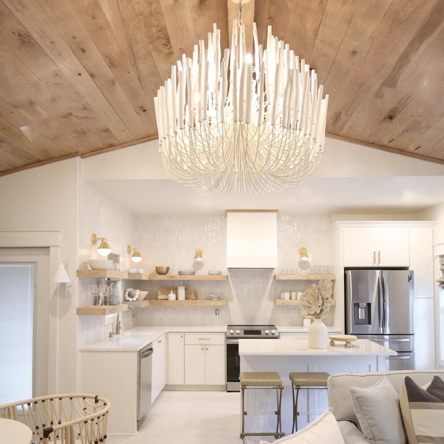 Nyphaiel Lustre en Bois Luxe Postmoderne