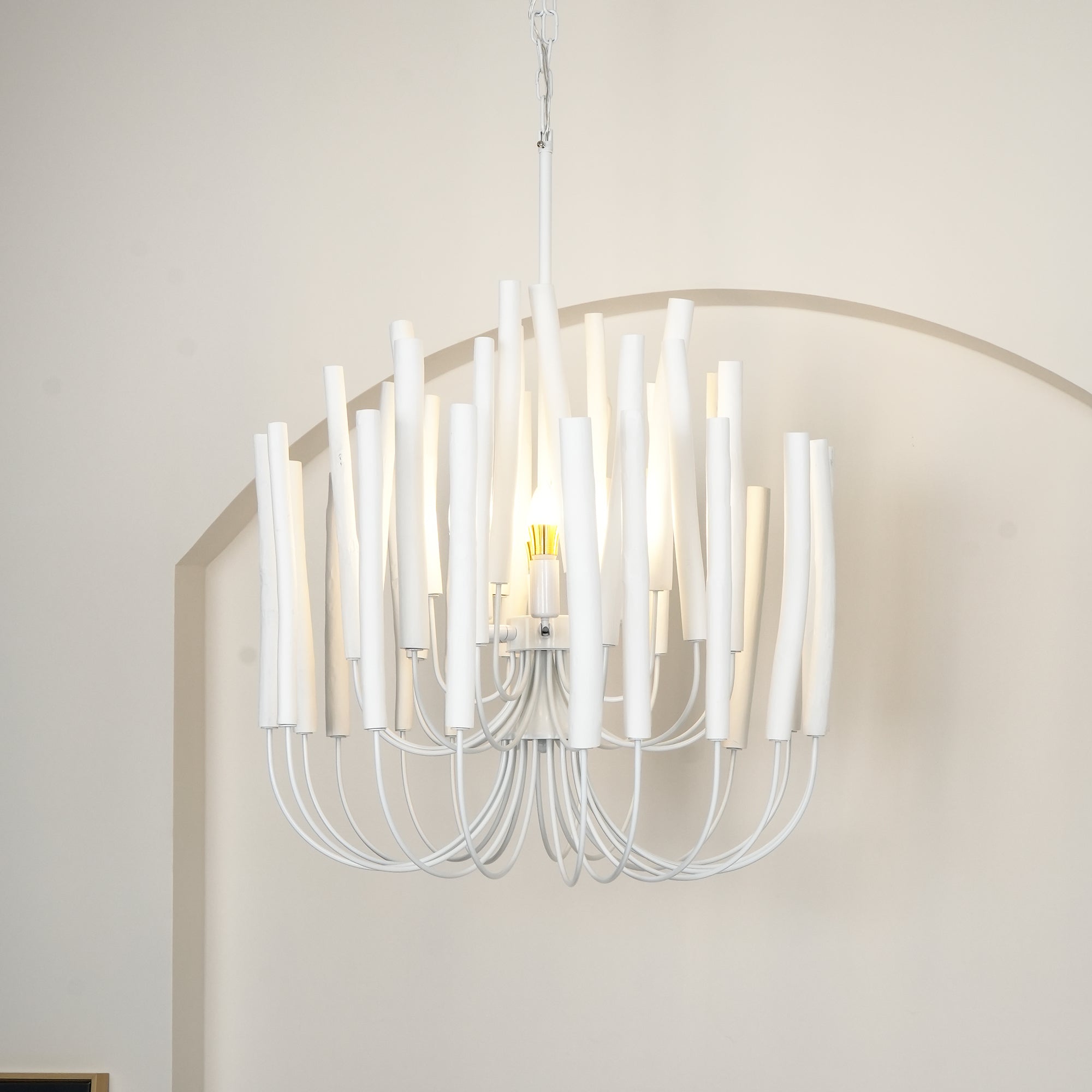 Nyphaiel Lustre en Bois Luxe Postmoderne
