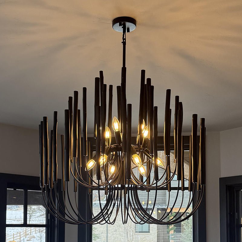 Nyphaiel Lustre en Bois Luxe Postmoderne