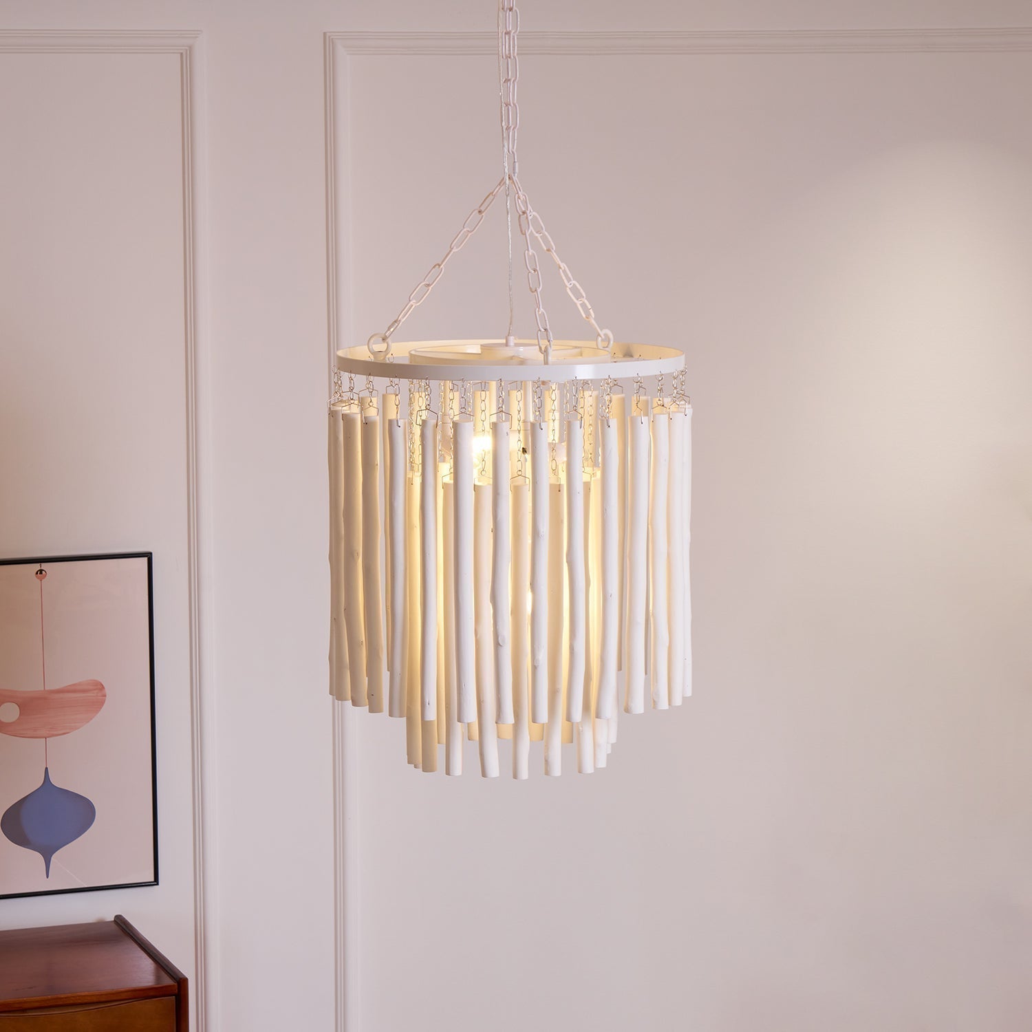 Nyphaiel Lustre en Bois Luxe Postmoderne