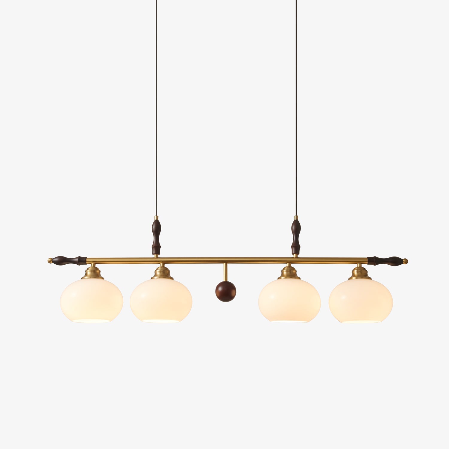 Sylvara Suspension en Bois et Verre Premium