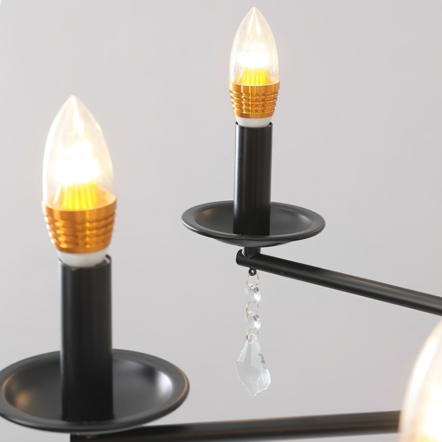 Candelabra Lustre Vintage en Métal