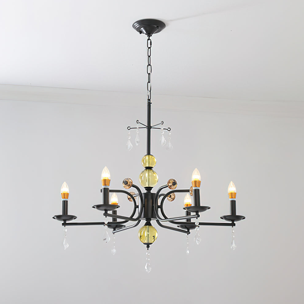 Candelabra Lustre Vintage en Métal